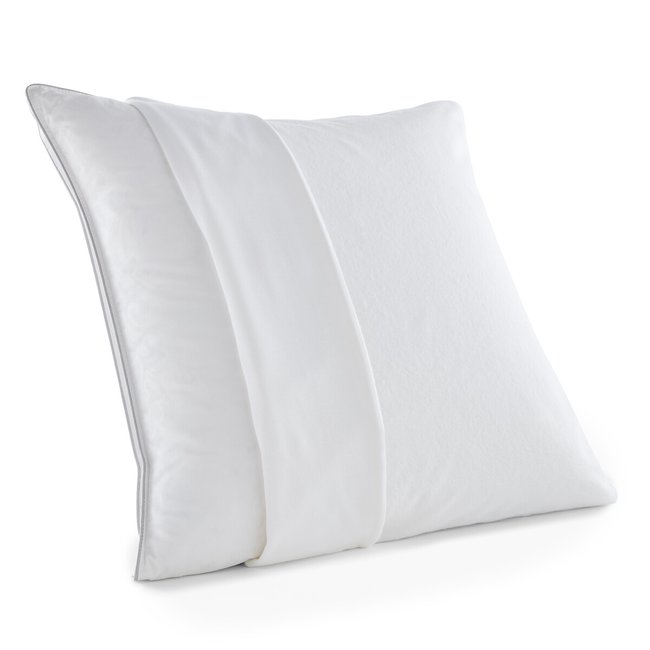 Anti-Mite Cotton Fleece Pillowcase, white, LA REDOUTE INTERIEURS