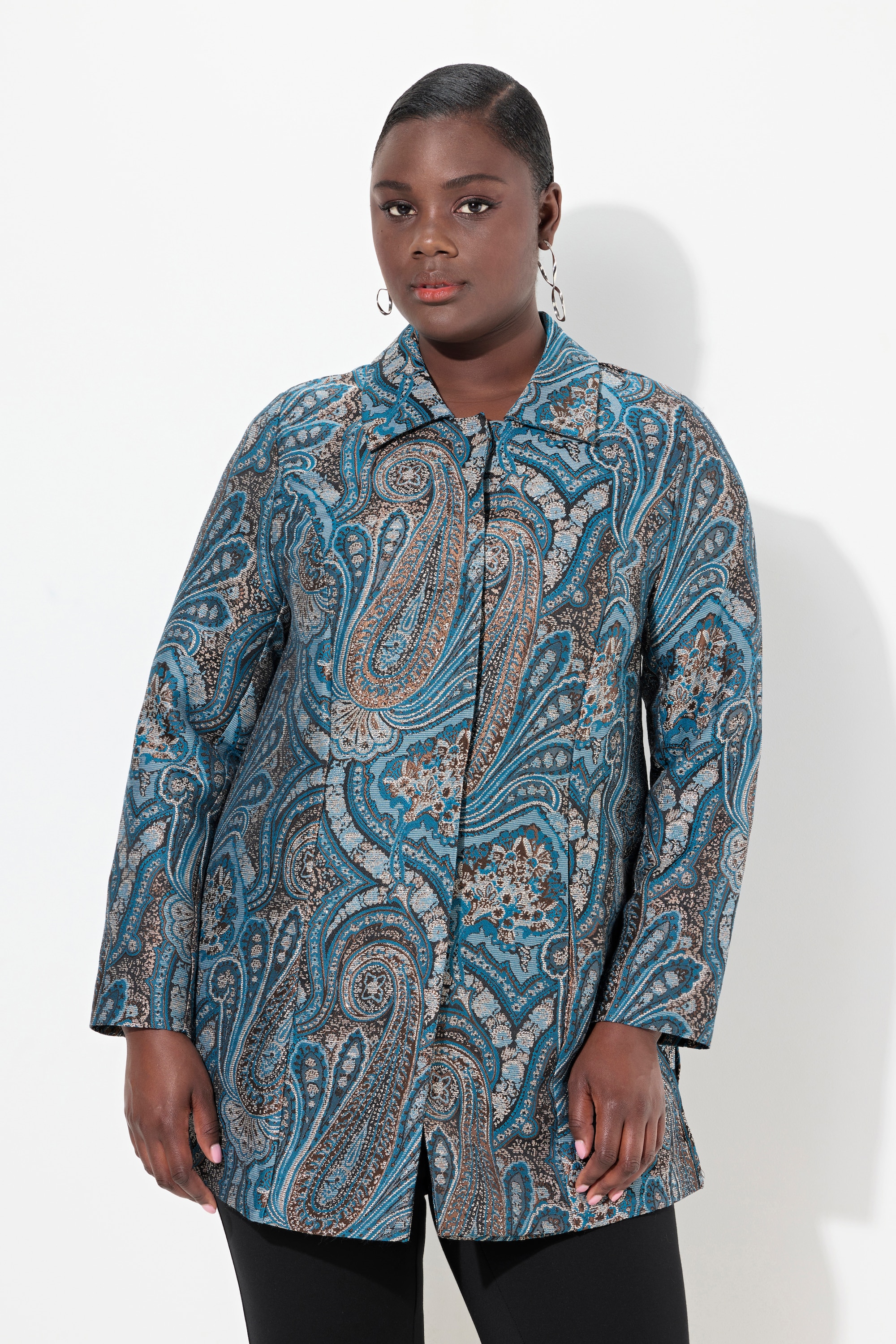 Gilet D'équitation Hobby Horse, Bleu Métallisé Motif Paisley, Femme, état Neuf
