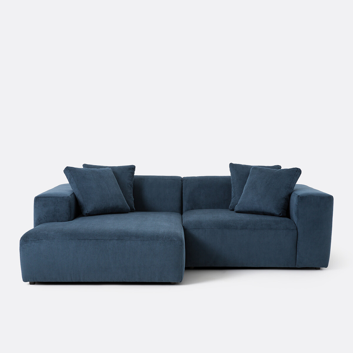 LA REDOUTE INTERIEURS Linker hoekbank, ribfluweel, Liora