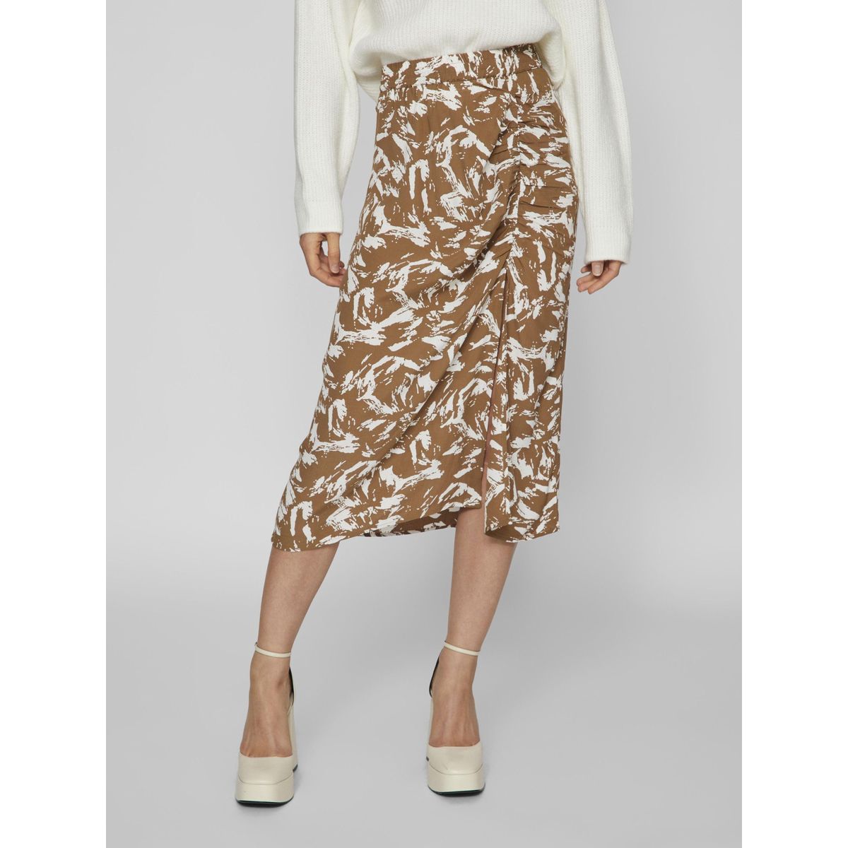 Jupe taille sales haute mi longue