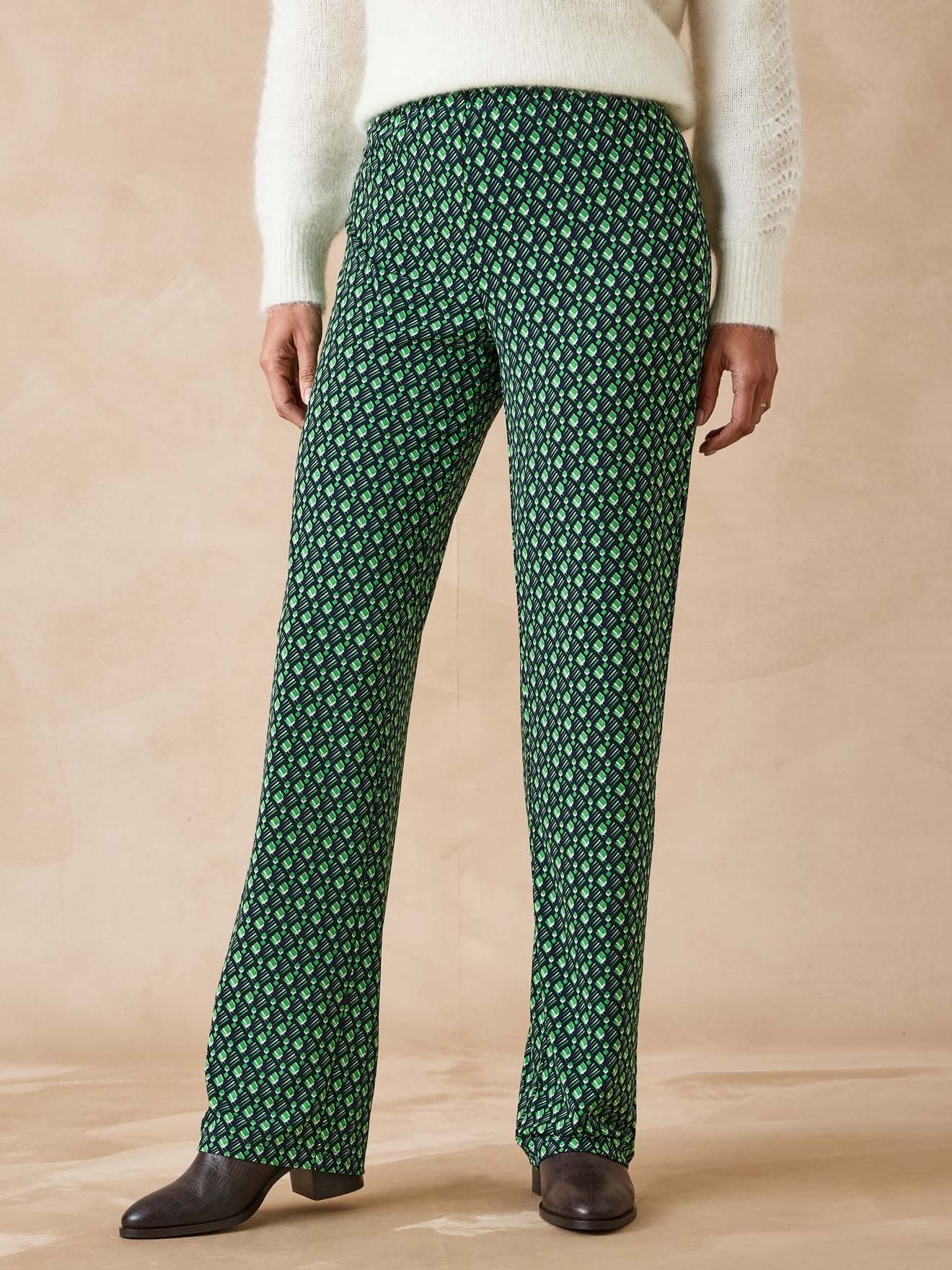 Pantalon imprimé coupe large, DAXON