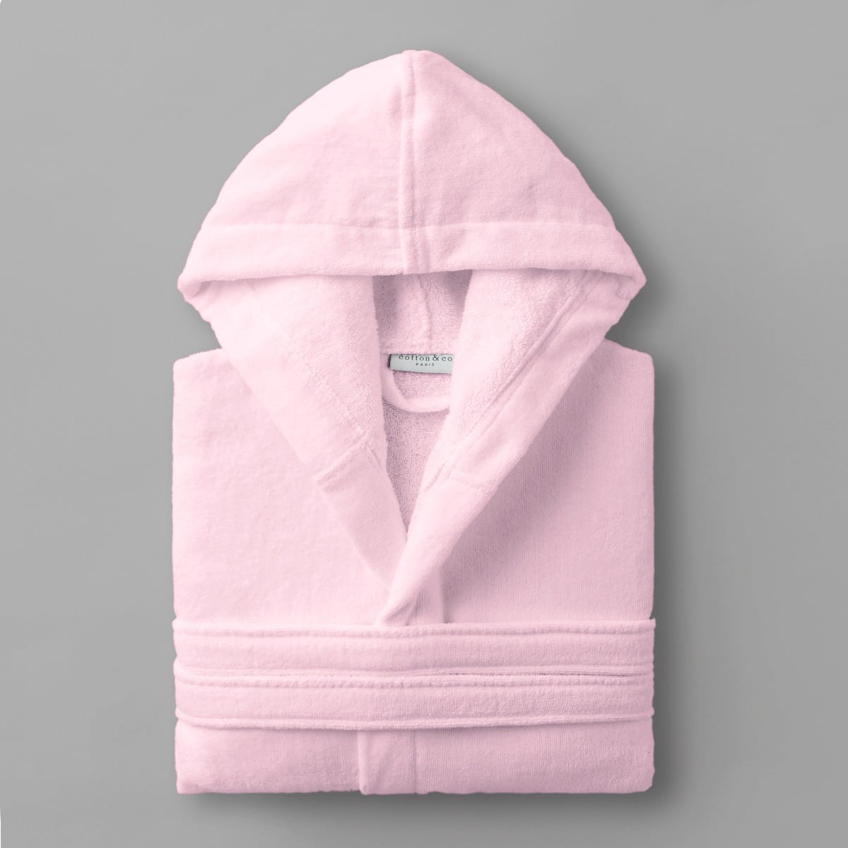 Peignoir en Velours de Coton collection SANTORIN BLANC, COTTON & CO