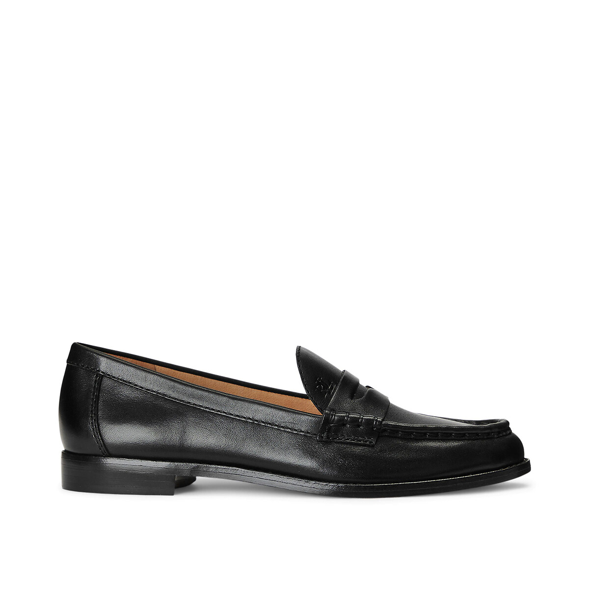 Wynnie leather classic loafers, black, Lauren Ralph Lauren | La Redoute