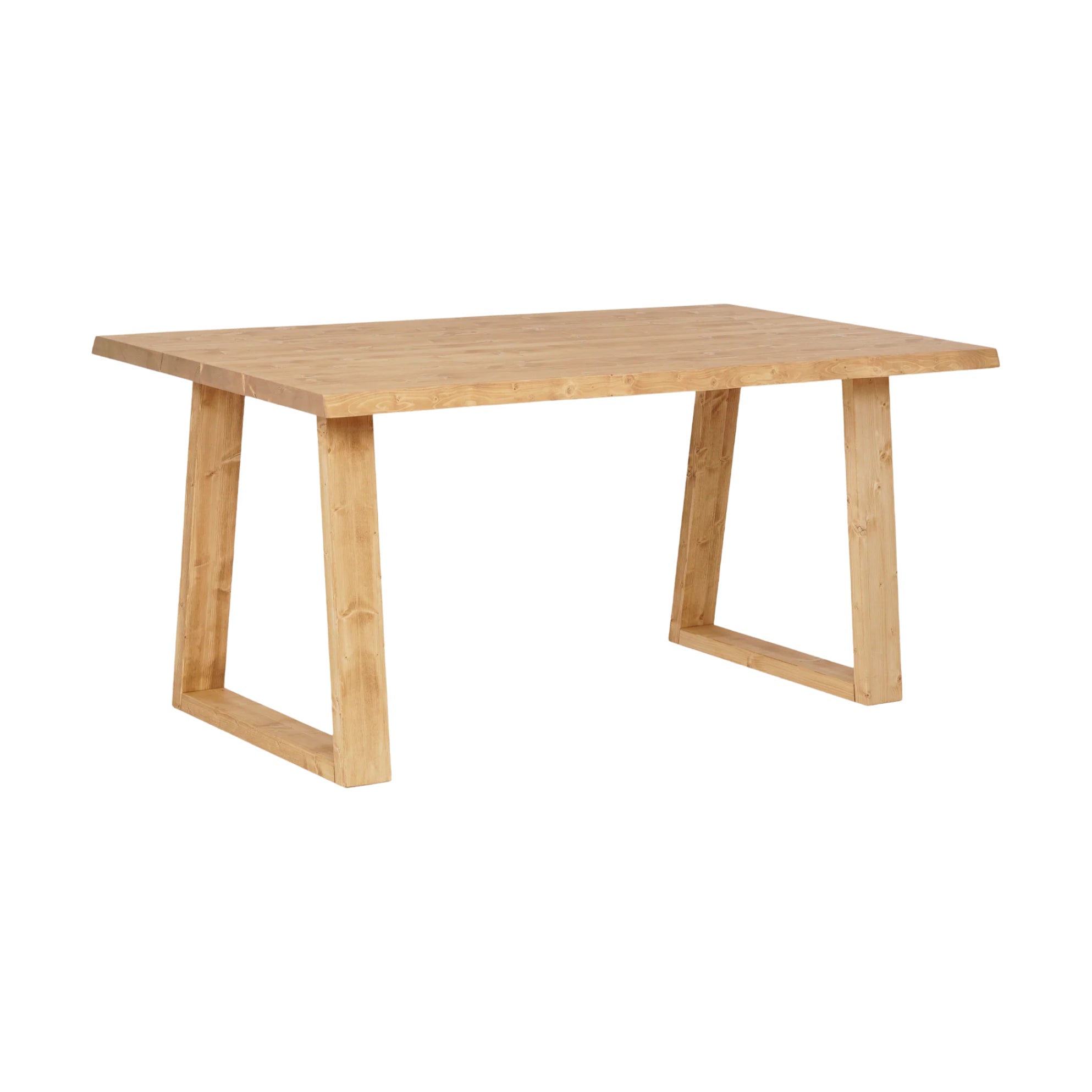 Table à manger sapin massif marron 140x85 cm - AURA, HANNUN