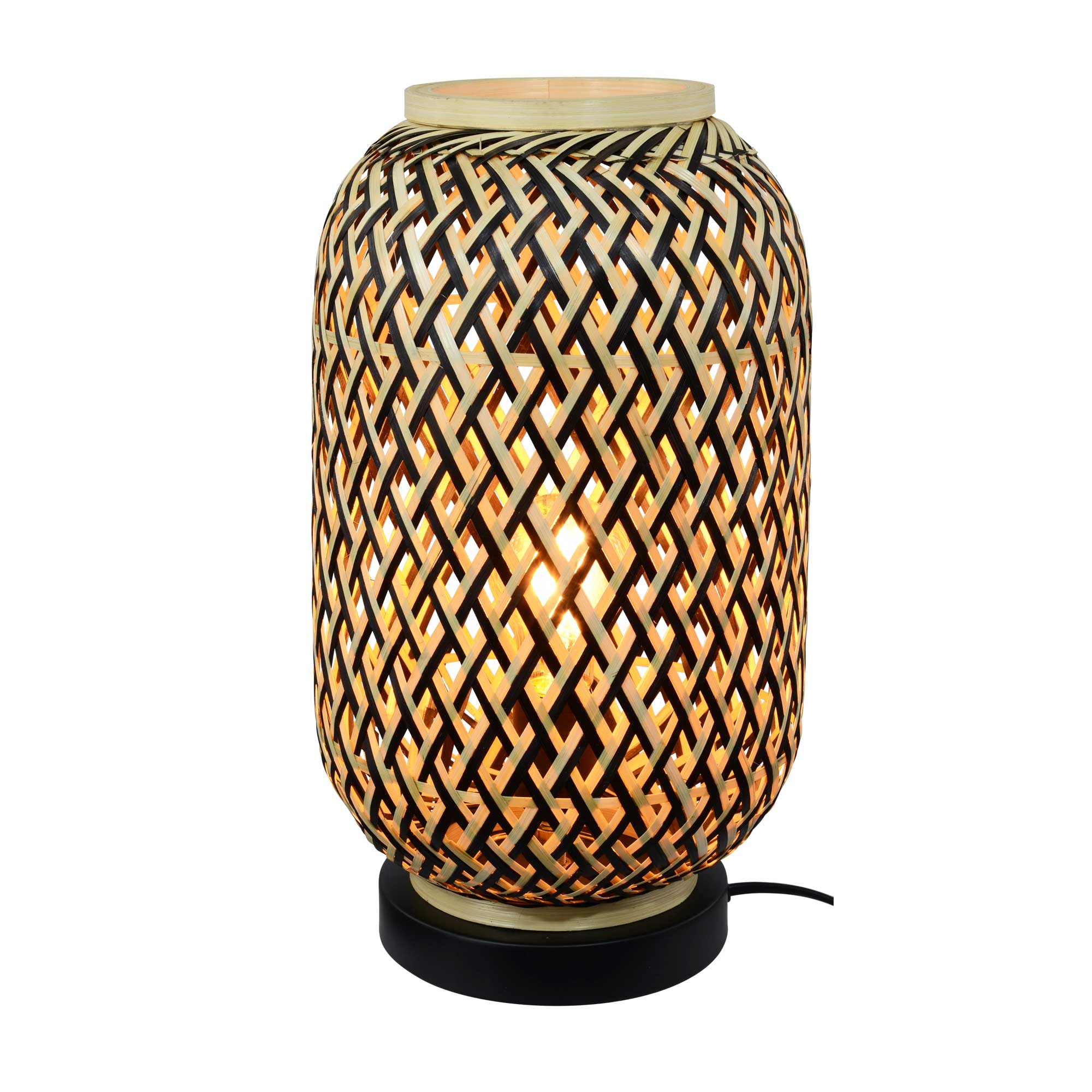 Lampe à poser en métal et bambou, MINELLE, C-CREATION