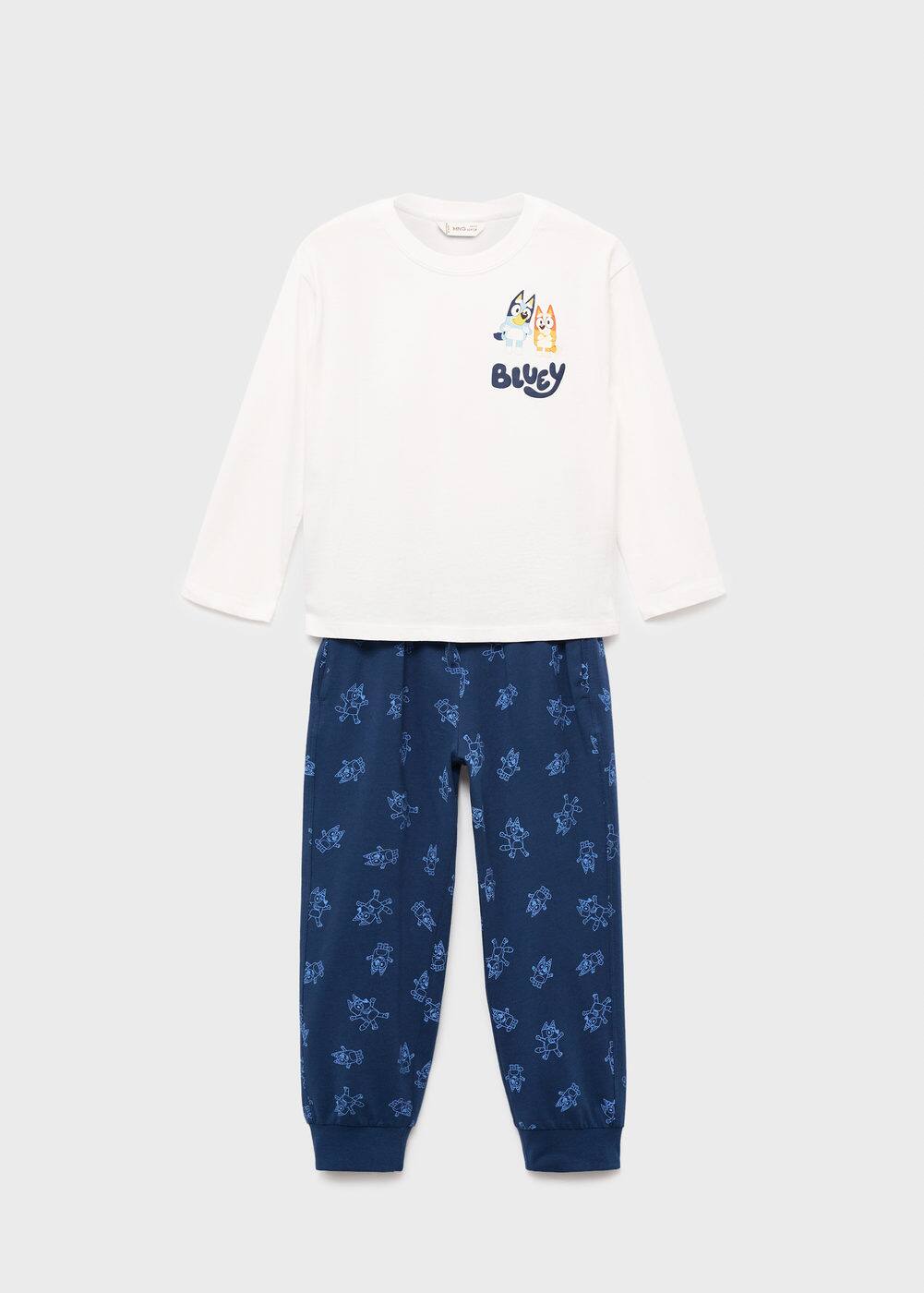 Bluey Pyjama Combinaison Fille Grenouillère Douce Et Chaude – Pyjama Officiel Bluey Enfant Cadeau Parfait Pour Les Fans !