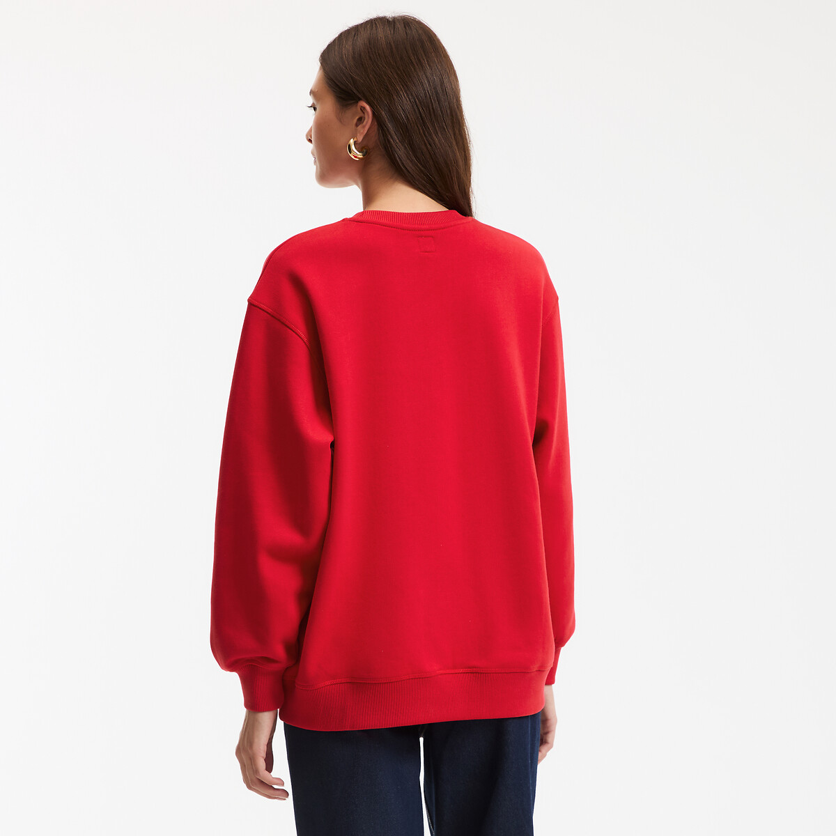 Sweat Red Bridge Femme - Col Rond, Coupe Décontractée - 70% Coton 30% Polyester - Confort Et Style Quotidien