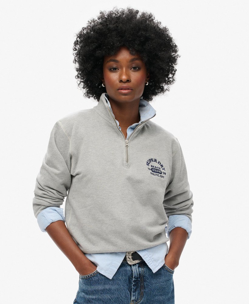 Sweat à col zippé Athletic Essentials, SUPERDRY