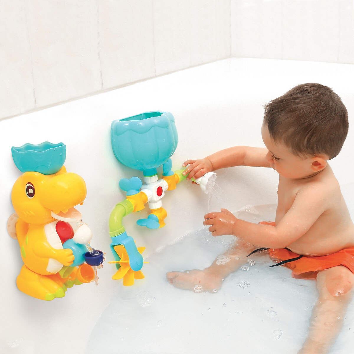 Jouet de bain pour bébé, jouet de bain 5 en 1 jouet mural de