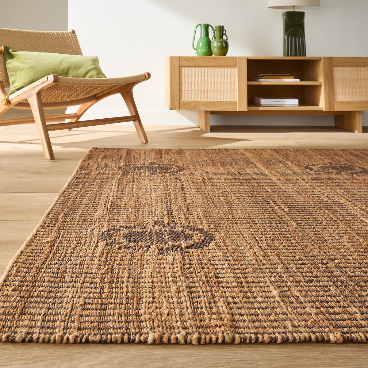 LA REDOUTE INTERIEURS Vloerkleed in jute en katoen, Limari