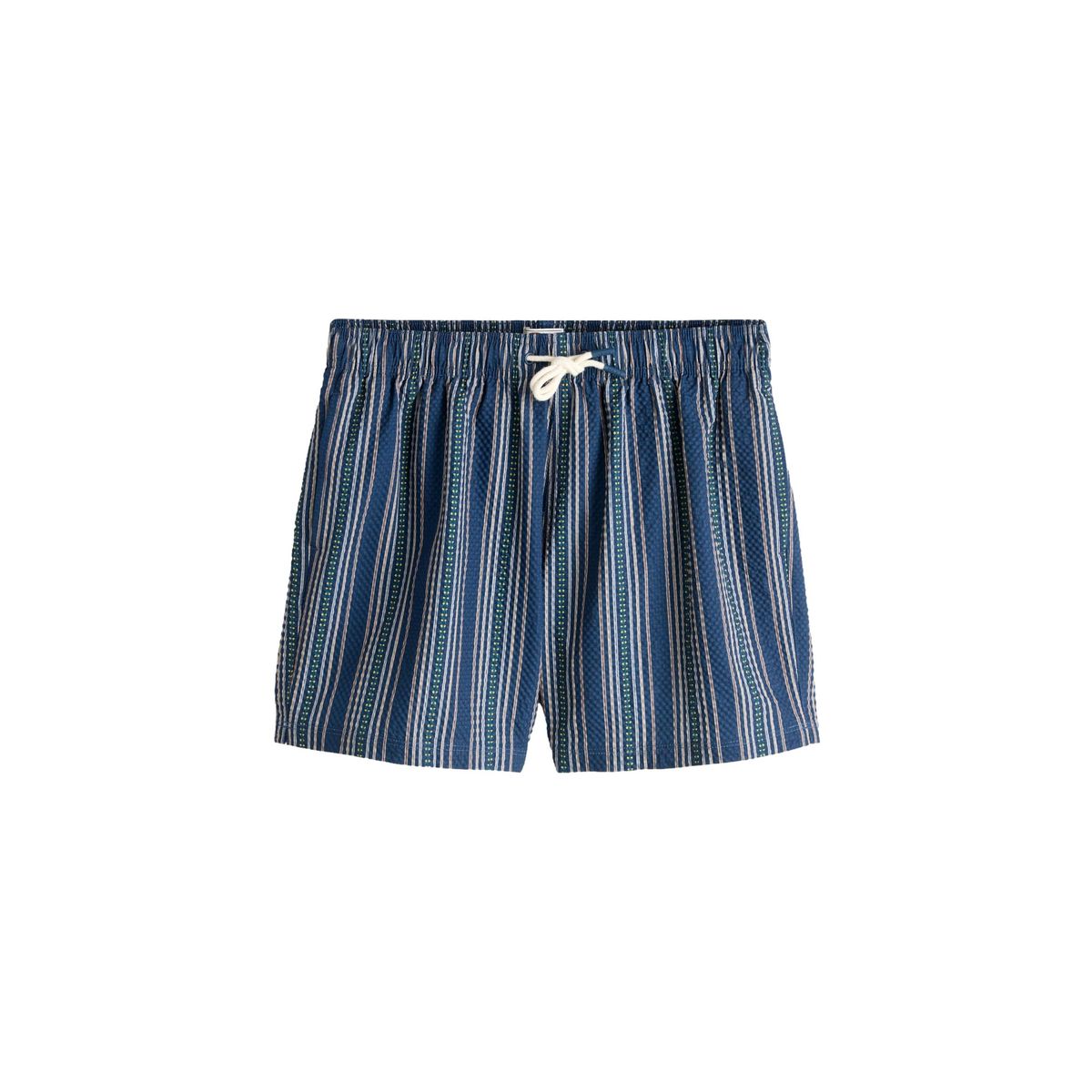 Short de bain rayé en seersucker 5 pouces, NEXT