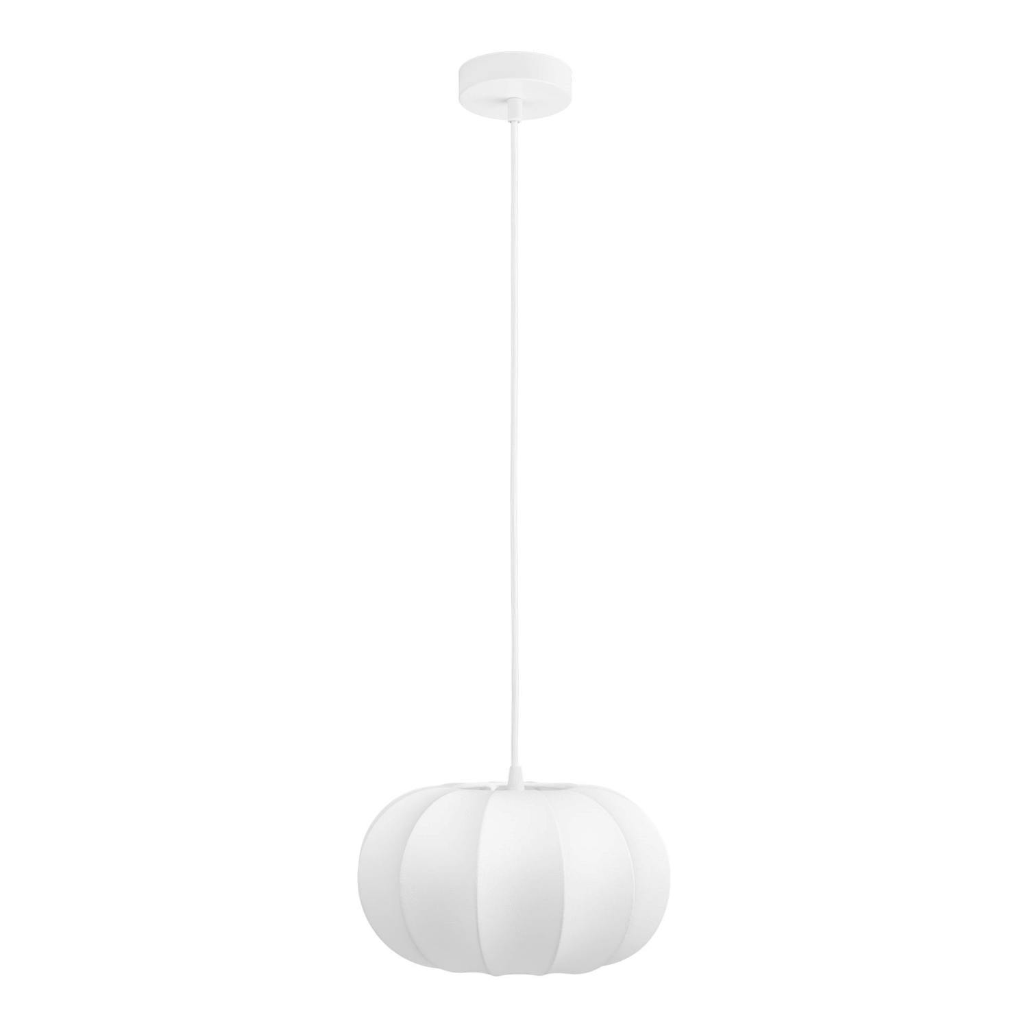 Suspension moderne blanche forme citrouille SKIVE, PIER IMPORT