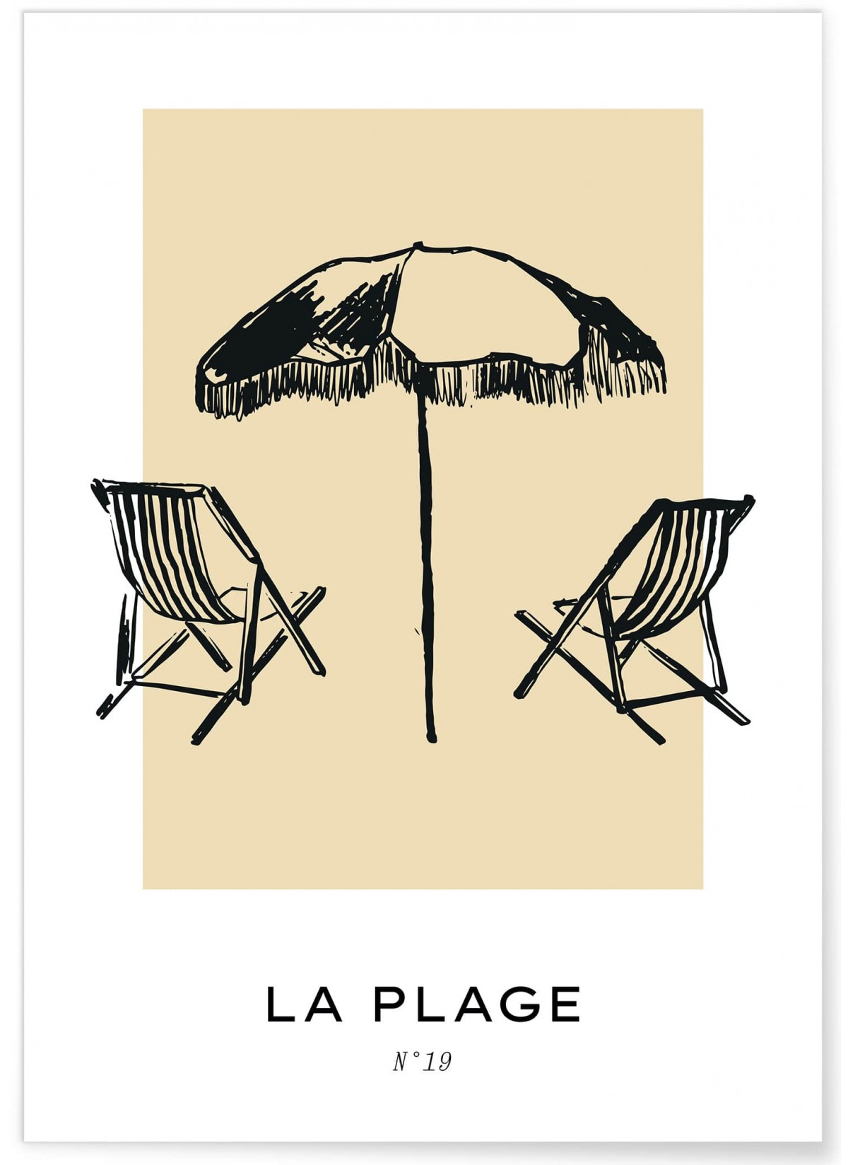 Affiche La plage, L'AFFICHERIE