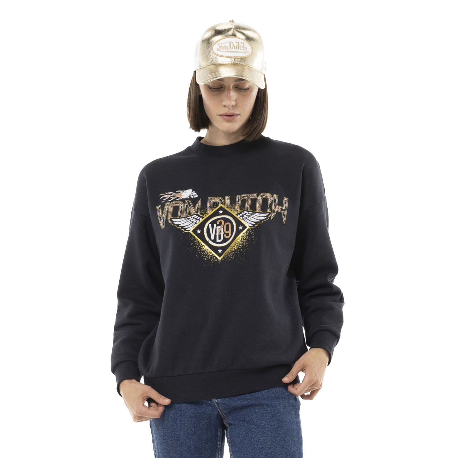 Sweatshirt crewneck PATCH, VON DUTCH