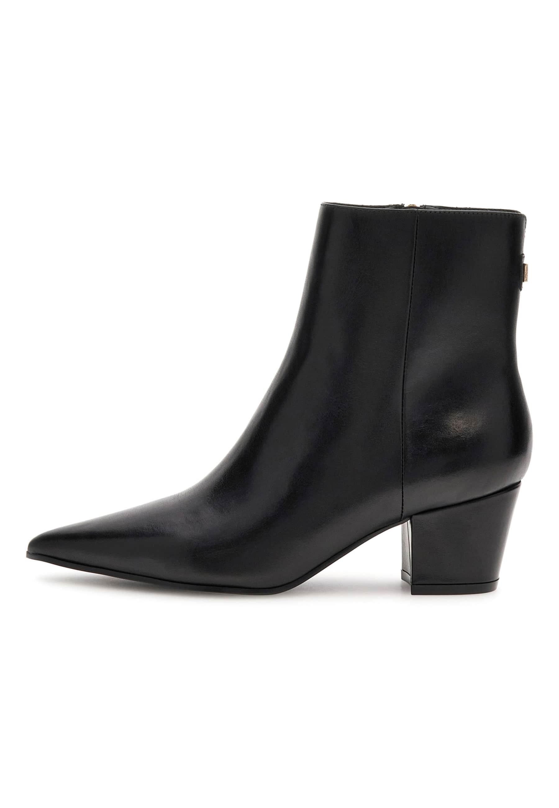 Bottines Halisa Cuir Véritable, GUESS