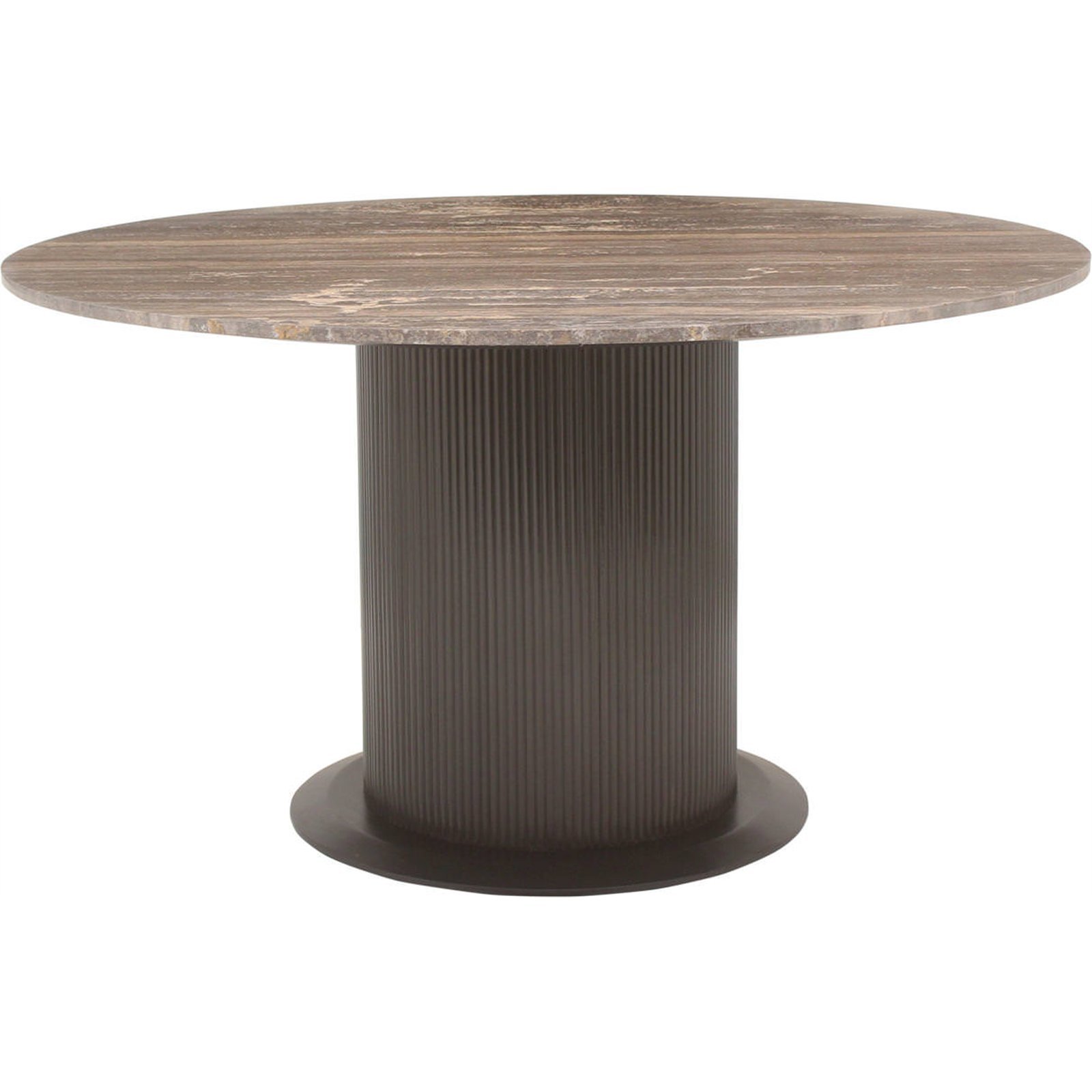 Table à manger ronde en travertin, RUSSO, RECOLLECTION