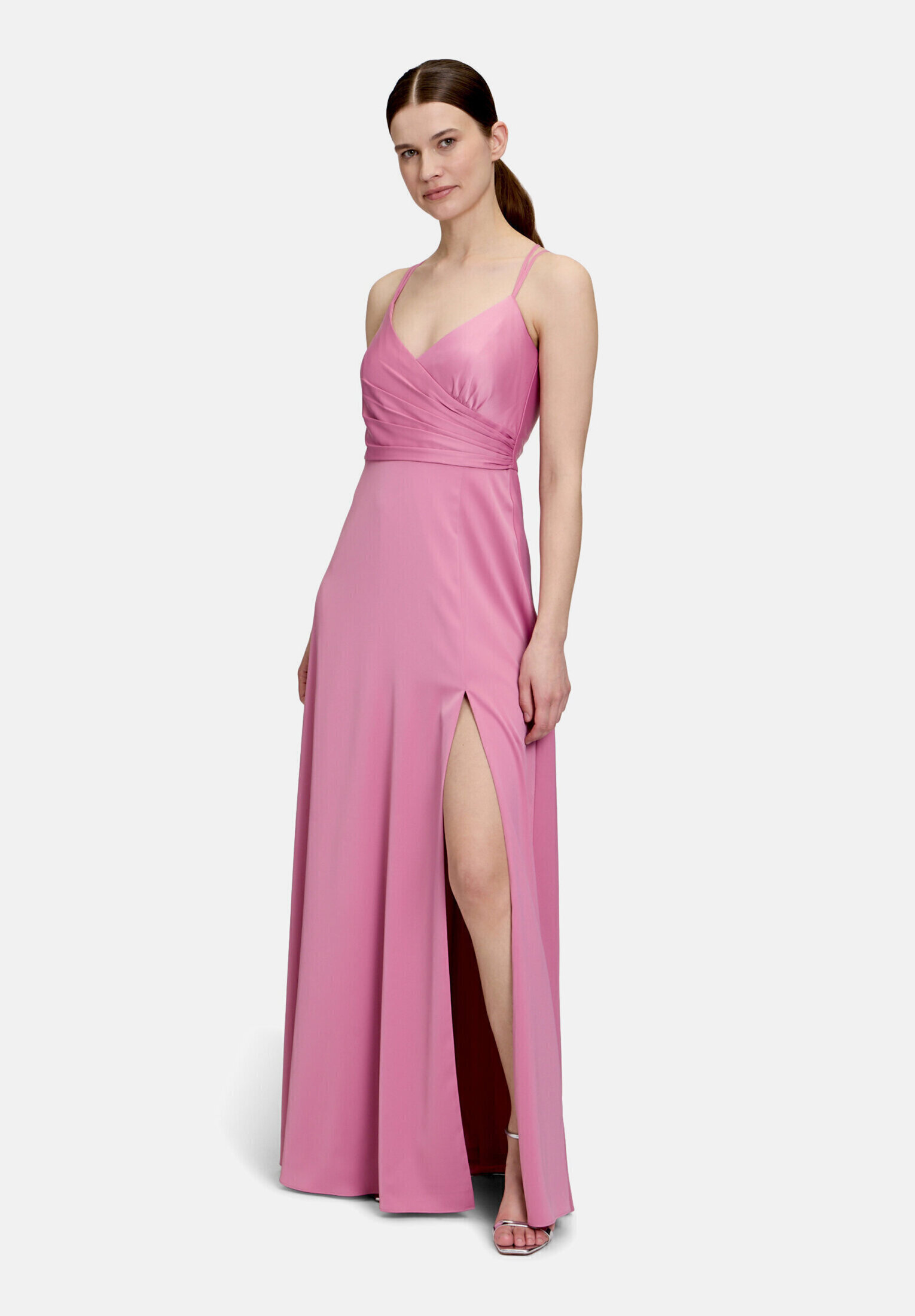 Robe de soirée à encolure en v, VERA MONT
