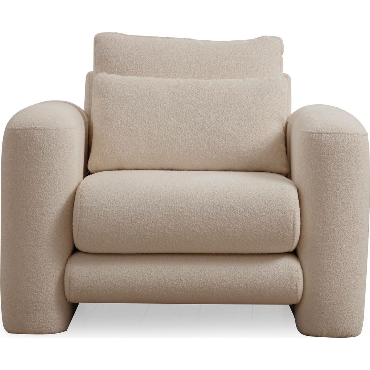 Fauteuil en tissu teddy - AMAYA, HOMIFAB