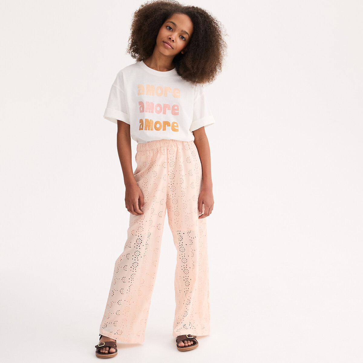 Broderie Anglaise Trousers, LA REDOUTE COLLECTIONS
