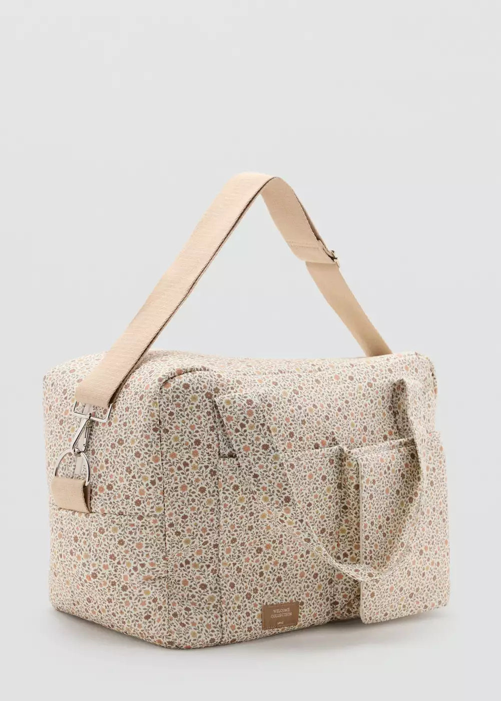 Sac de maternité imprimé fleuri, MANGO BABY