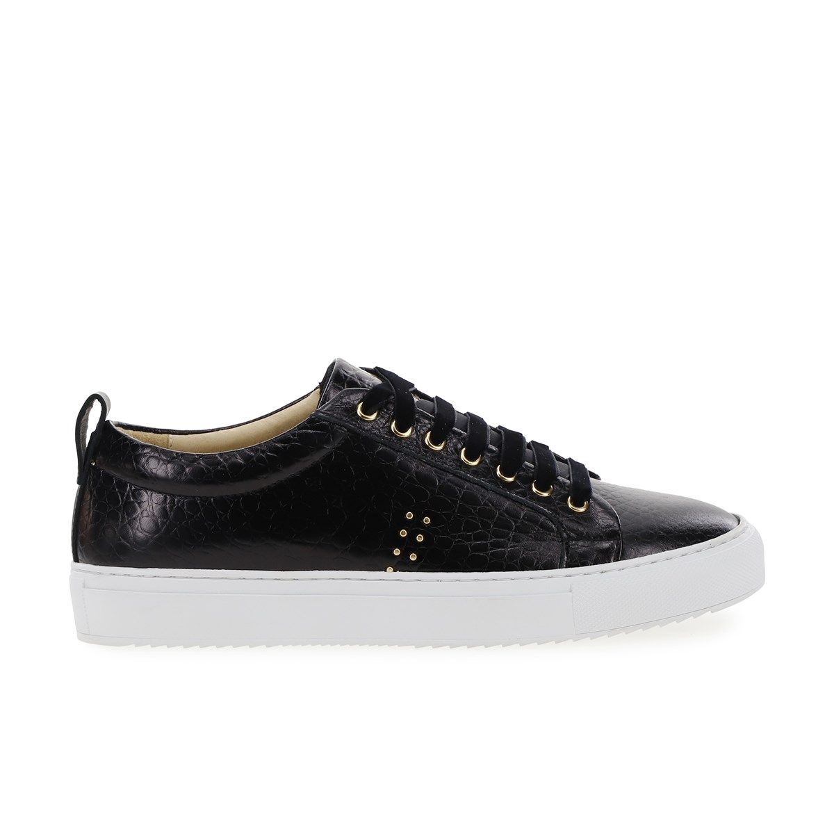basket noir vernis femme