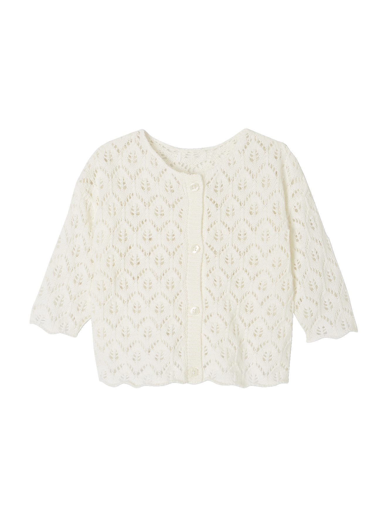 Gilet bébé maille ajourée, VERTBAUDET