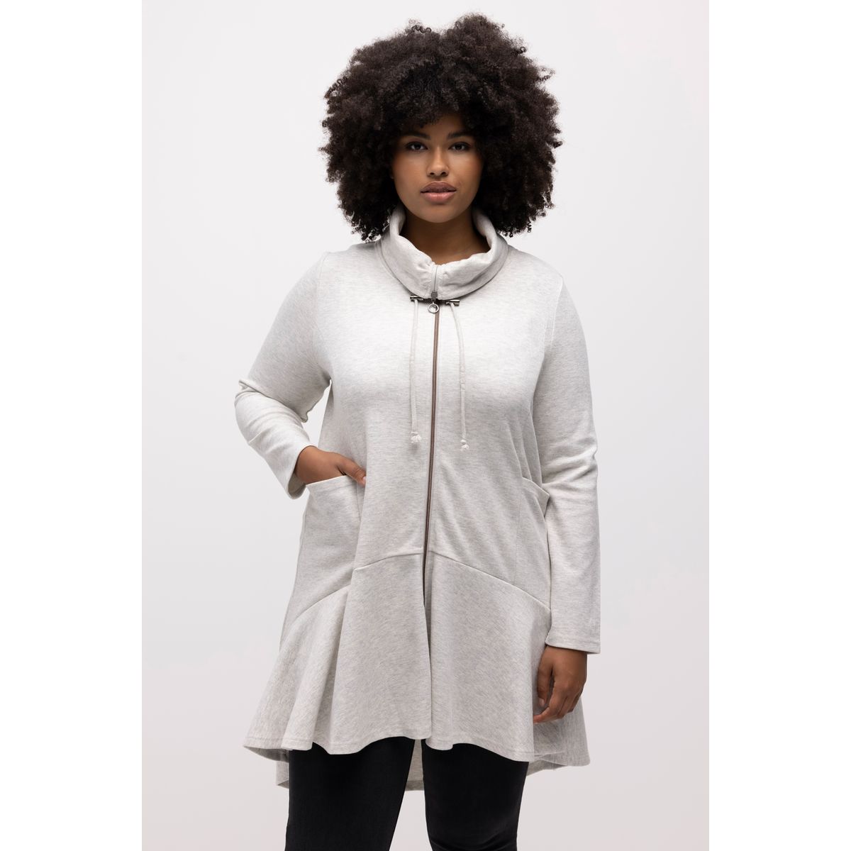 Veste longue sales molleton femme