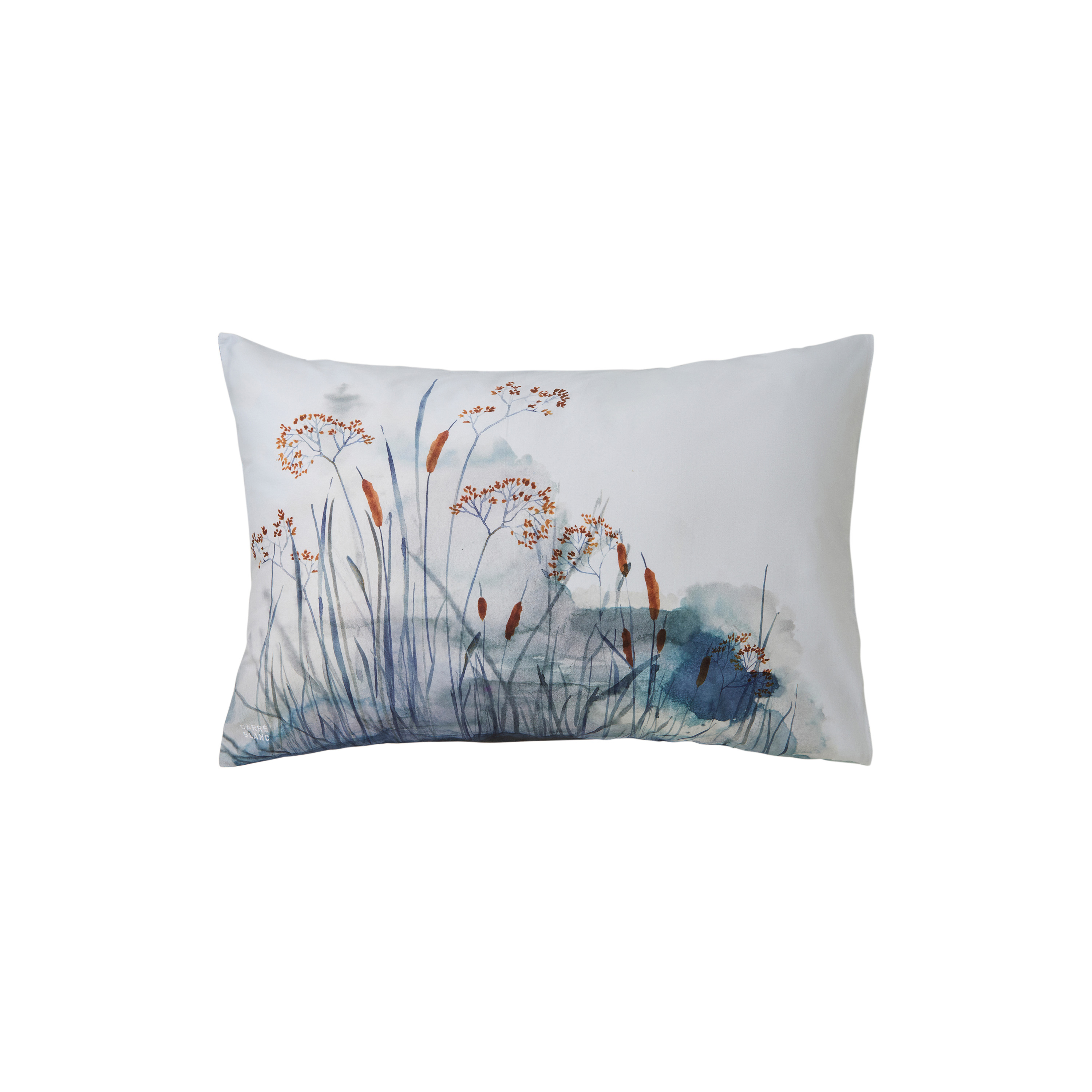 Taie d'oreiller rectangulaire VUELO, CARRE BLANC