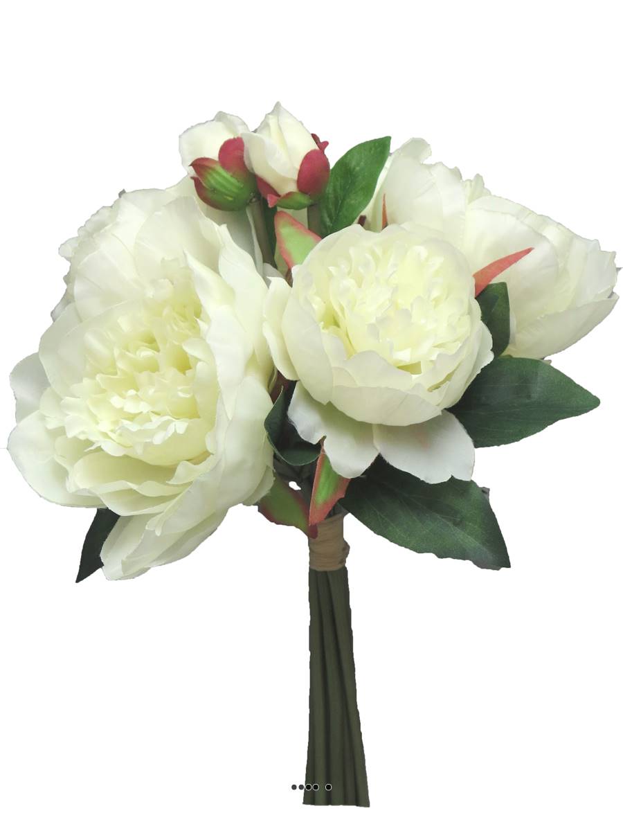 Bouquet de Pivoines artificielles, 8 têtes, ARTIFICIELLES