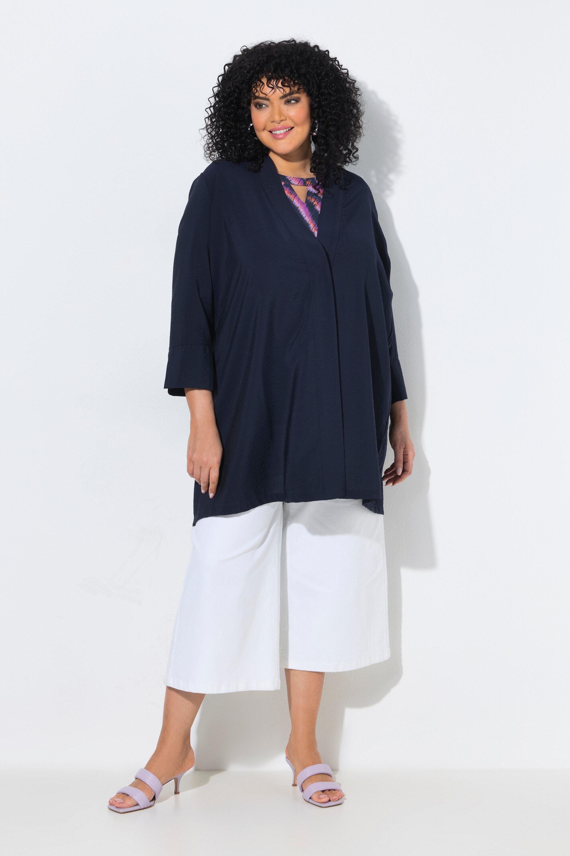 Veste à bouton-pression. Décolleté, ULLA POPKEN