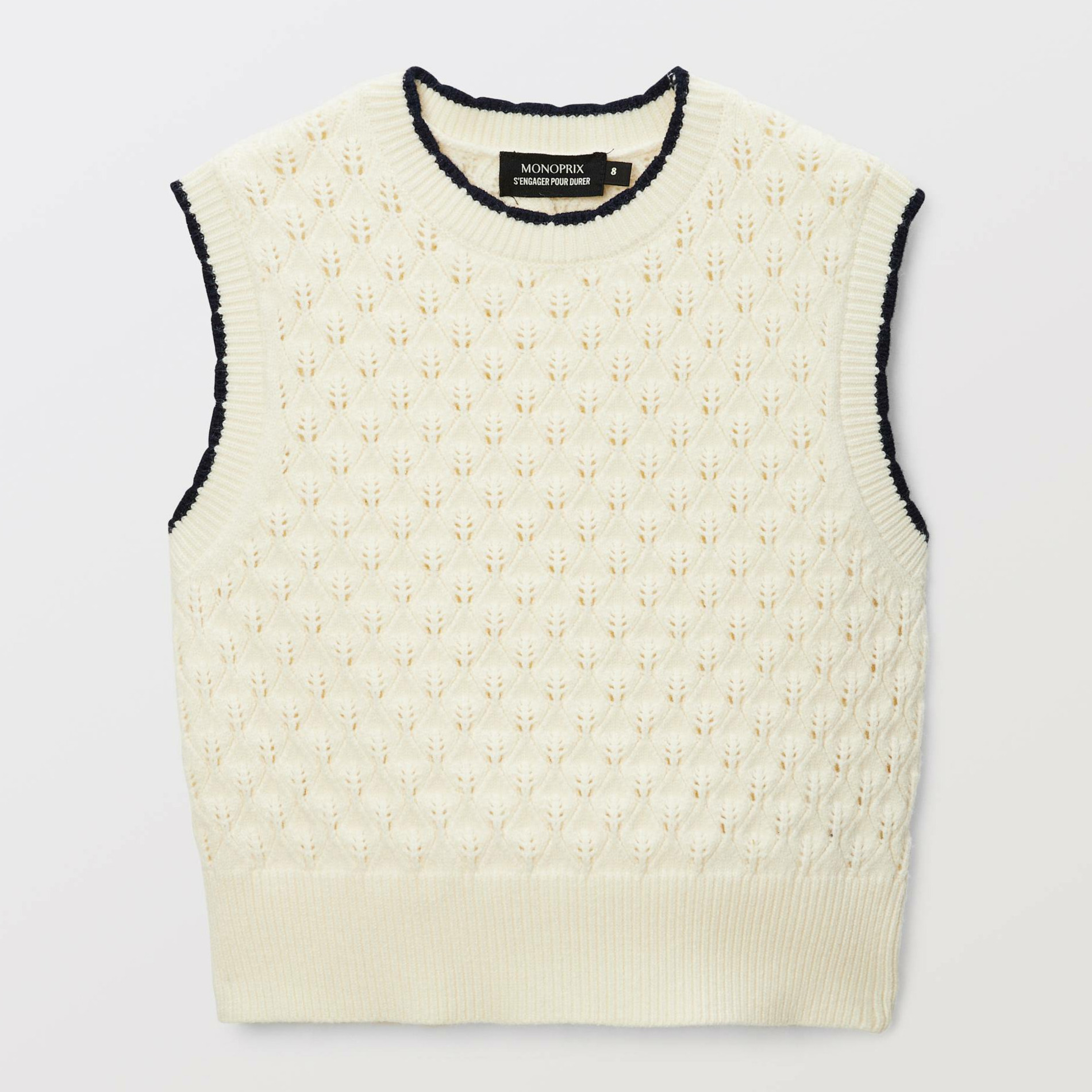 Pull sans manches uni, MONOPRIX