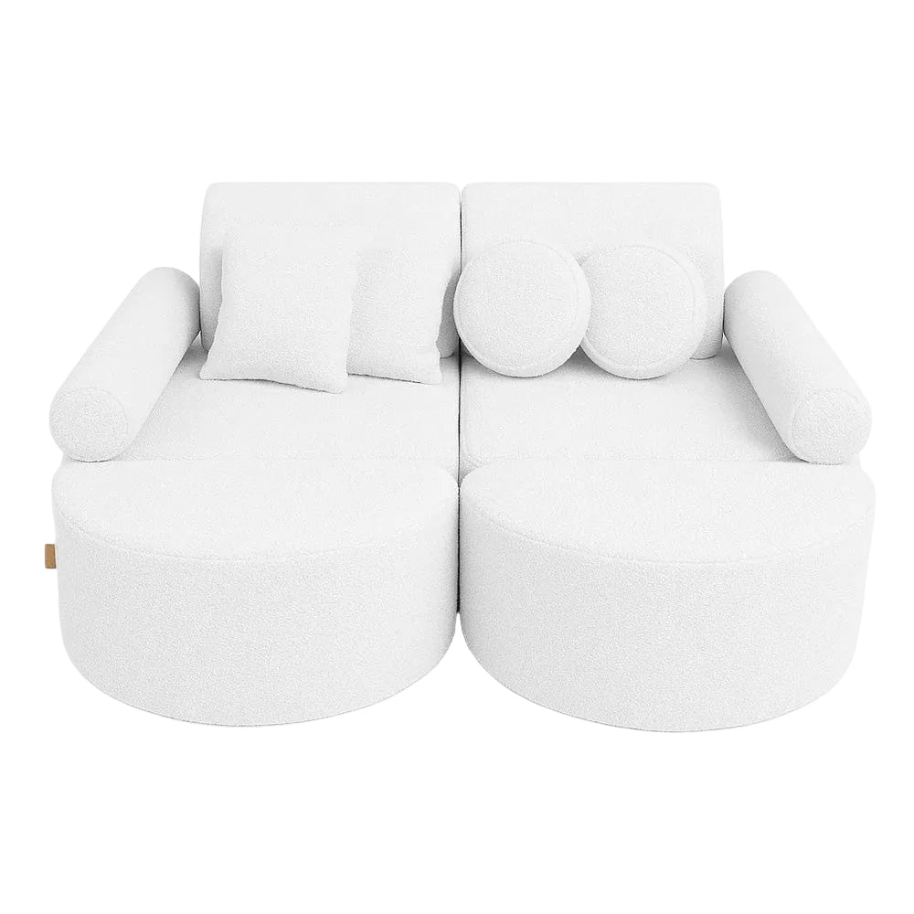 Canapé modulable premium enfant 120 cm 12 pcs BOUCLE, MEOW BABY