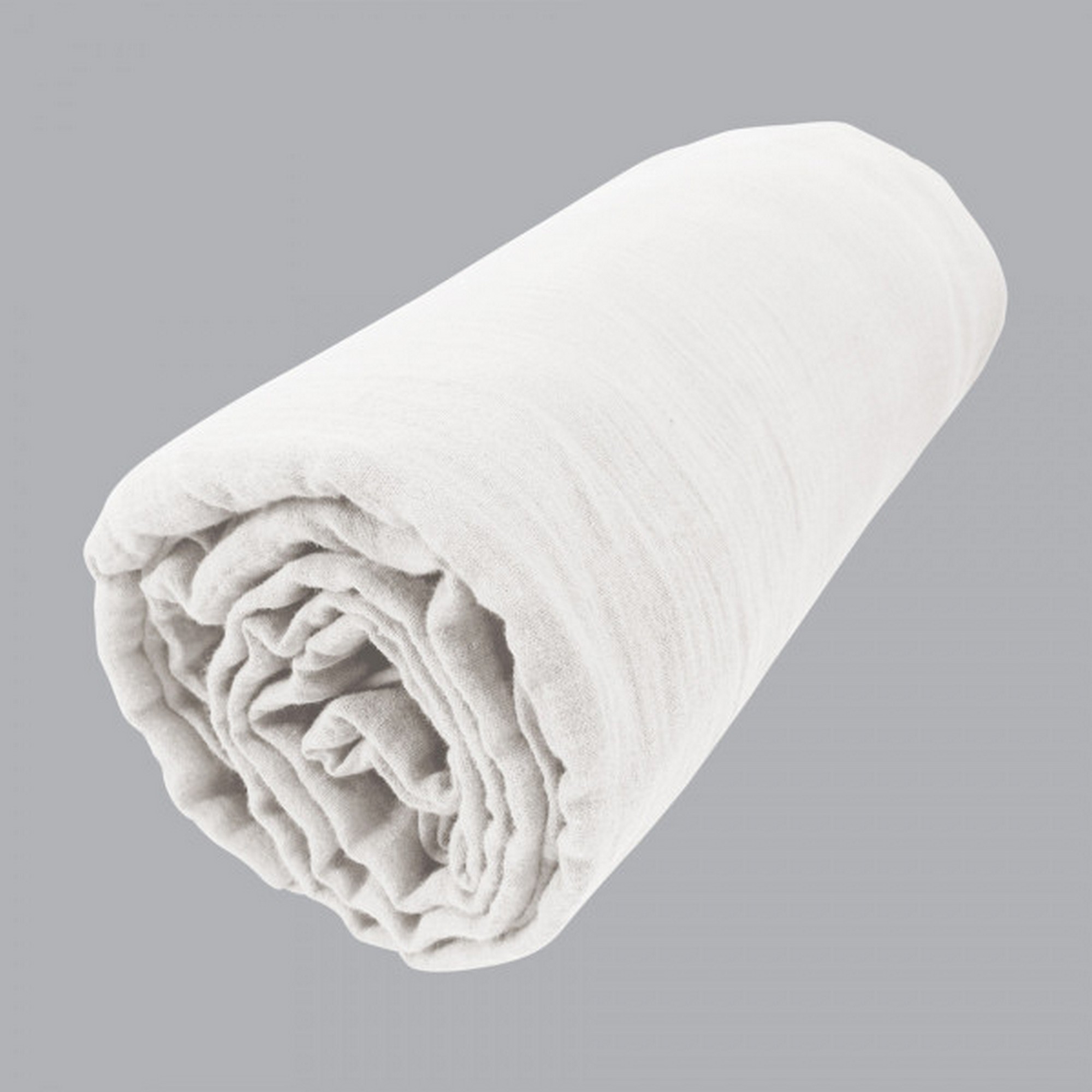 Drap housse 100% Gaze de Coton avec bonnet 30 cm, EDEN