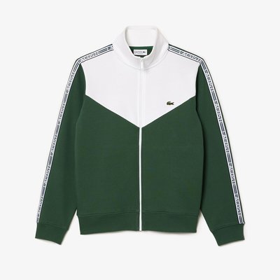 Cotton Mix Track Top with High Neck LACOSTE