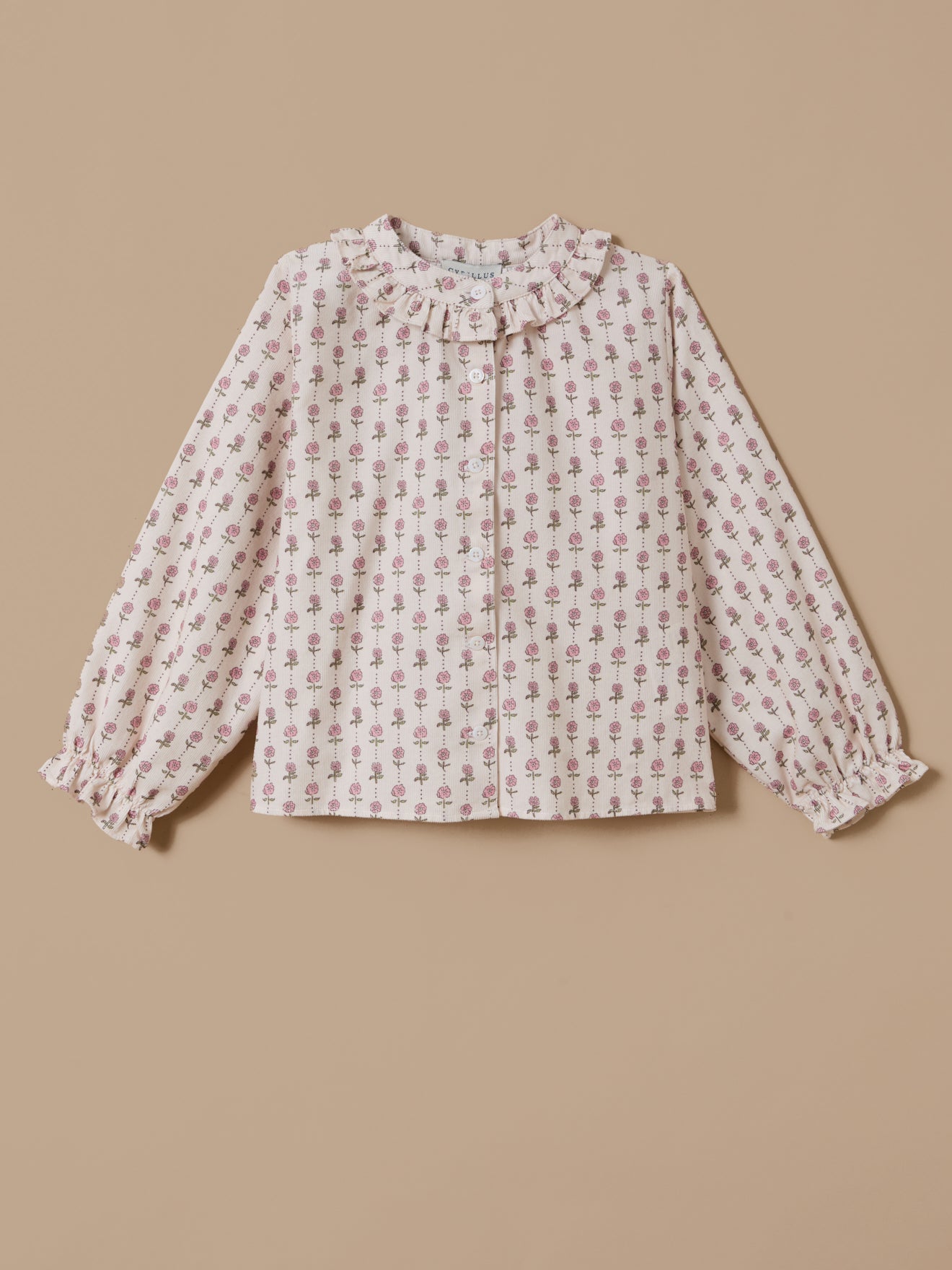 Chemise imprimée en velours, CYRILLUS
