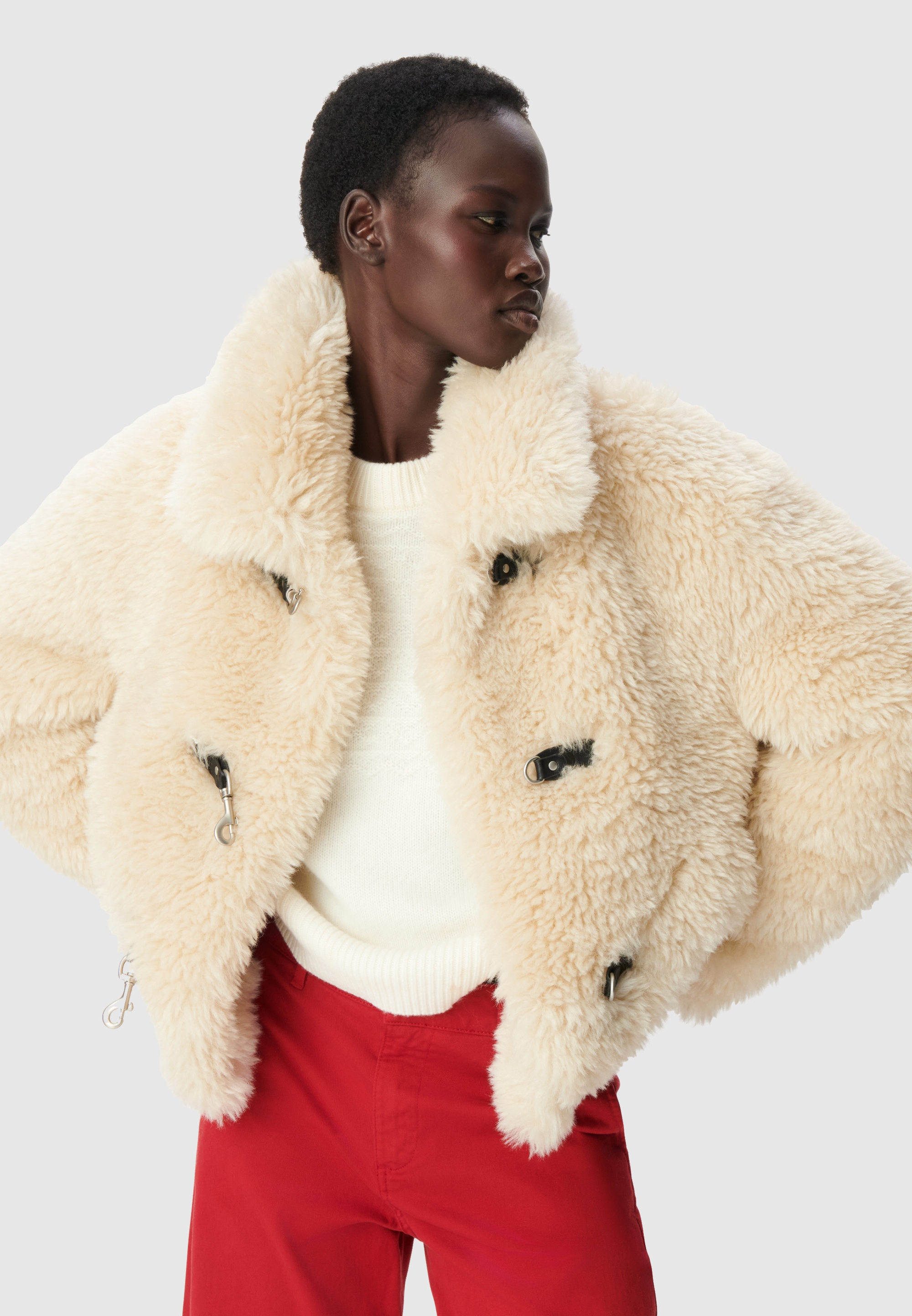 Manteau sherpa fermeture mousquetons, IKKS