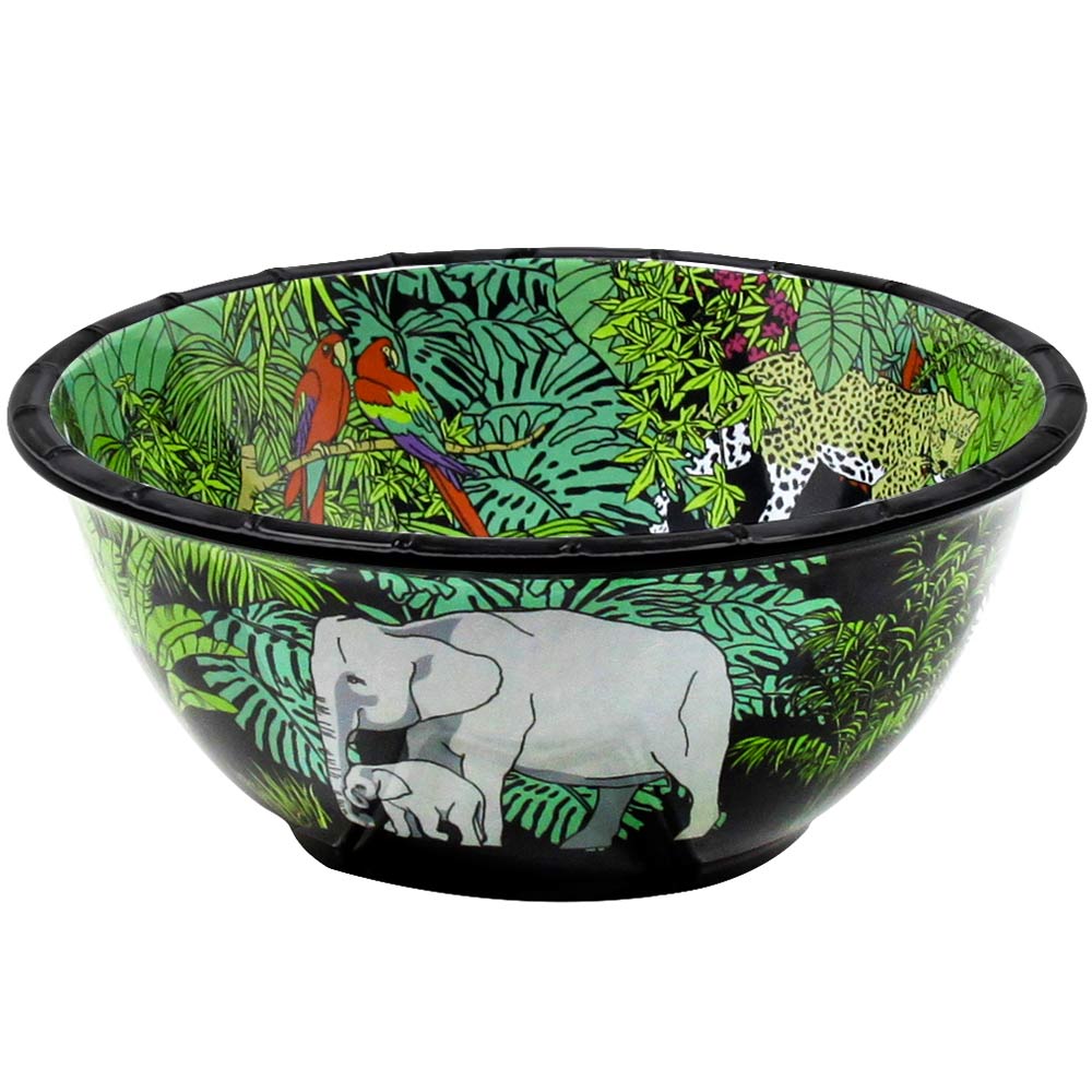 Saladier profond en mélamine Jungle 25 cm, LES JARDINS DE LA COMTESSE