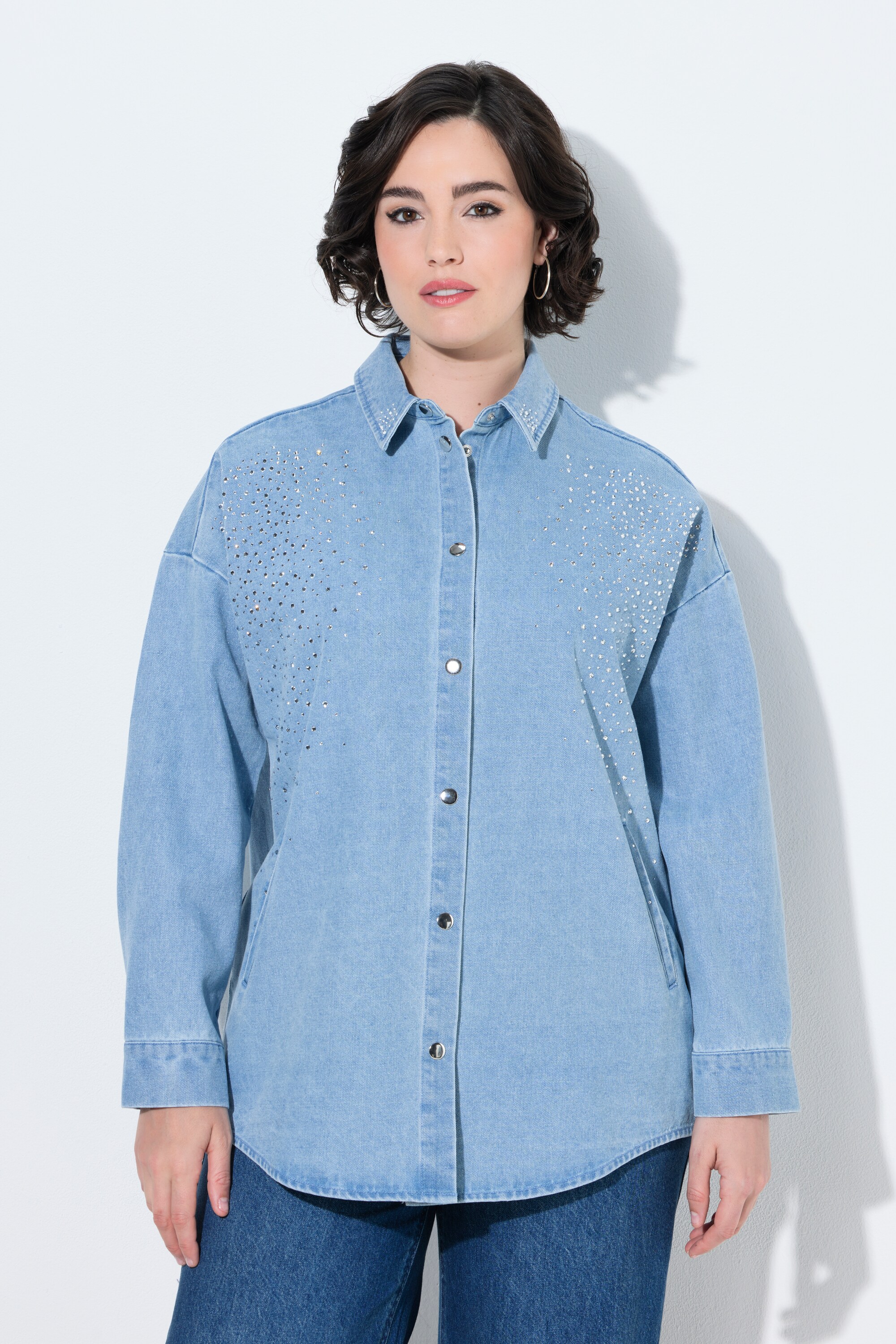 Veste en jean, petites pierres fantaisie, ULLA POPKEN