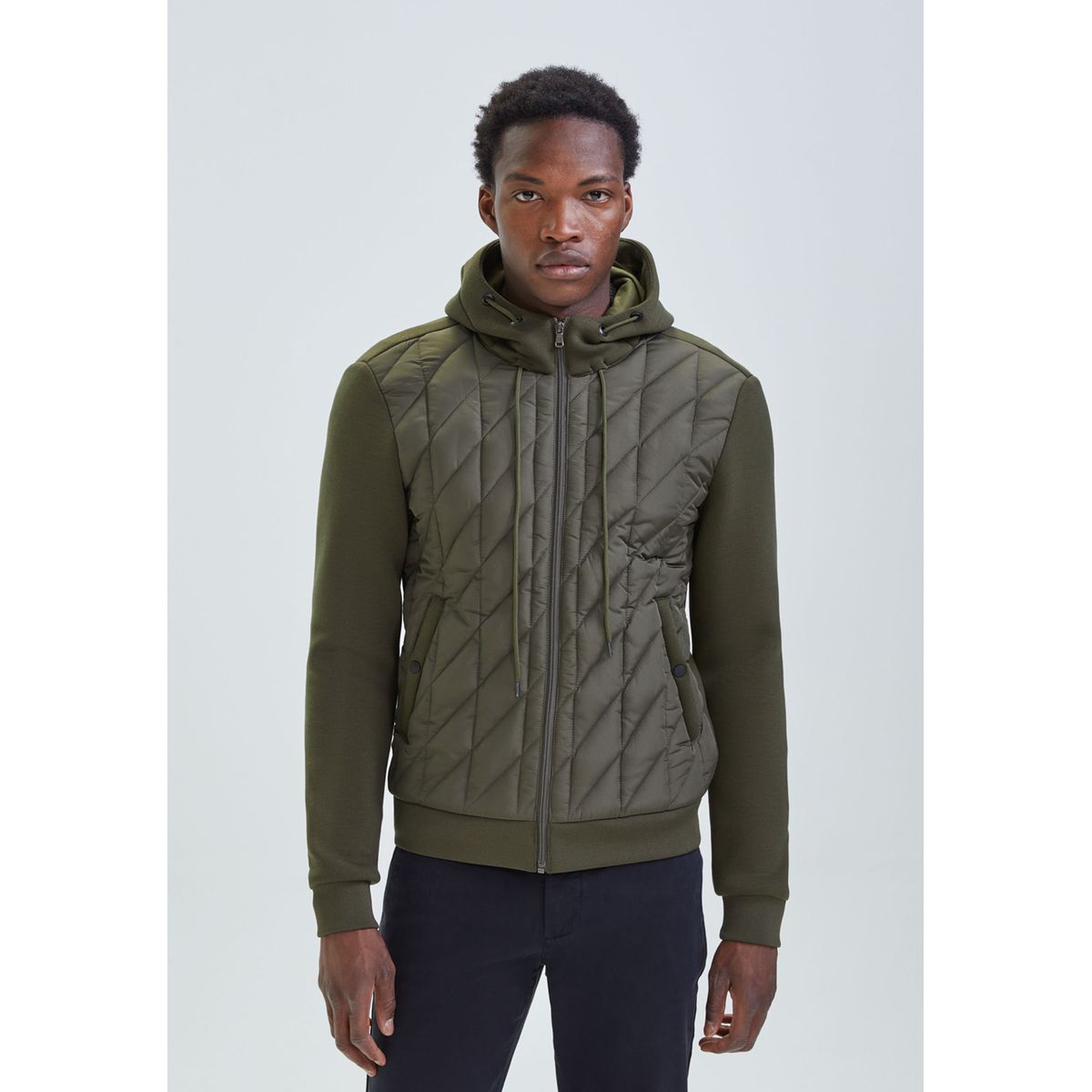 Manteau long kaki homme La Redoute