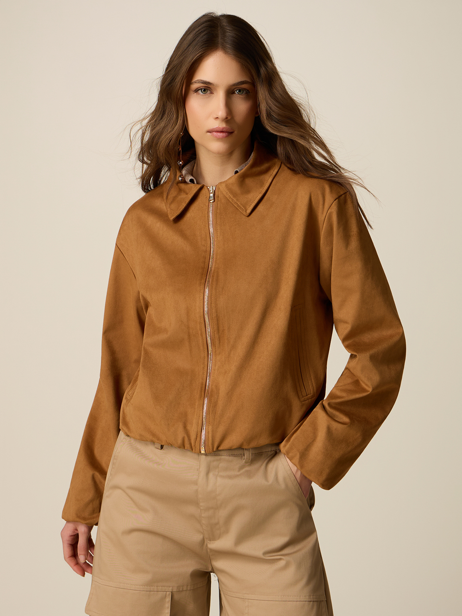 Blouson court avec zip, OLTRE