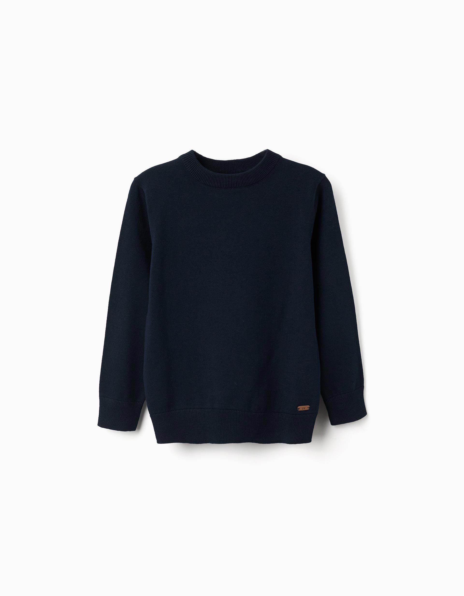 Pull en maille avec extrémités côtelées, ZIPPY