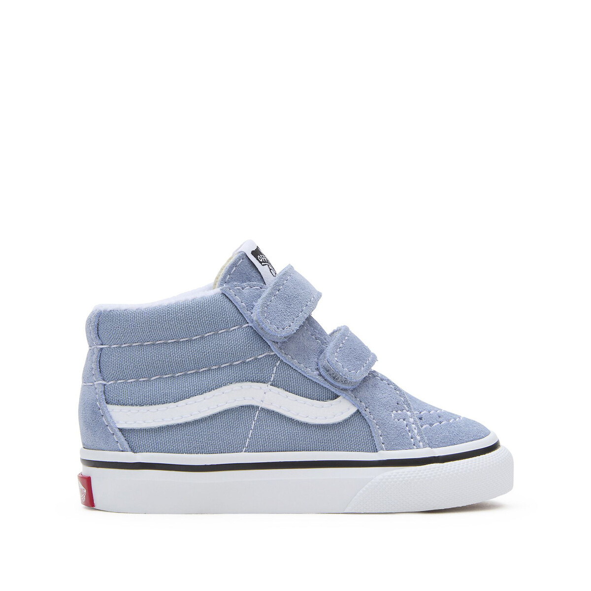 Image of Kids Sk8-Mid High Top Trainers in Suede with Touch 'n' Close Fastening