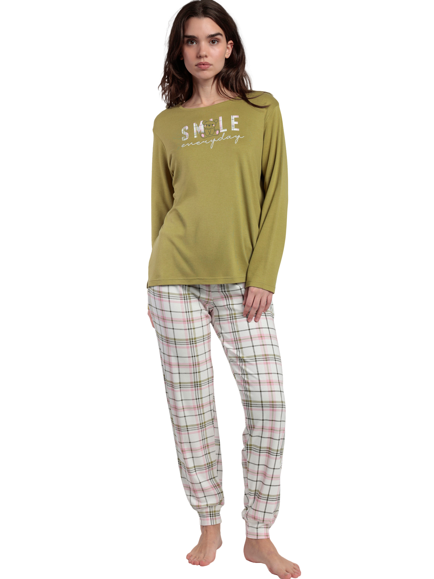 Pyjama pantalon top manches longues Smile Everyday, ADMAS