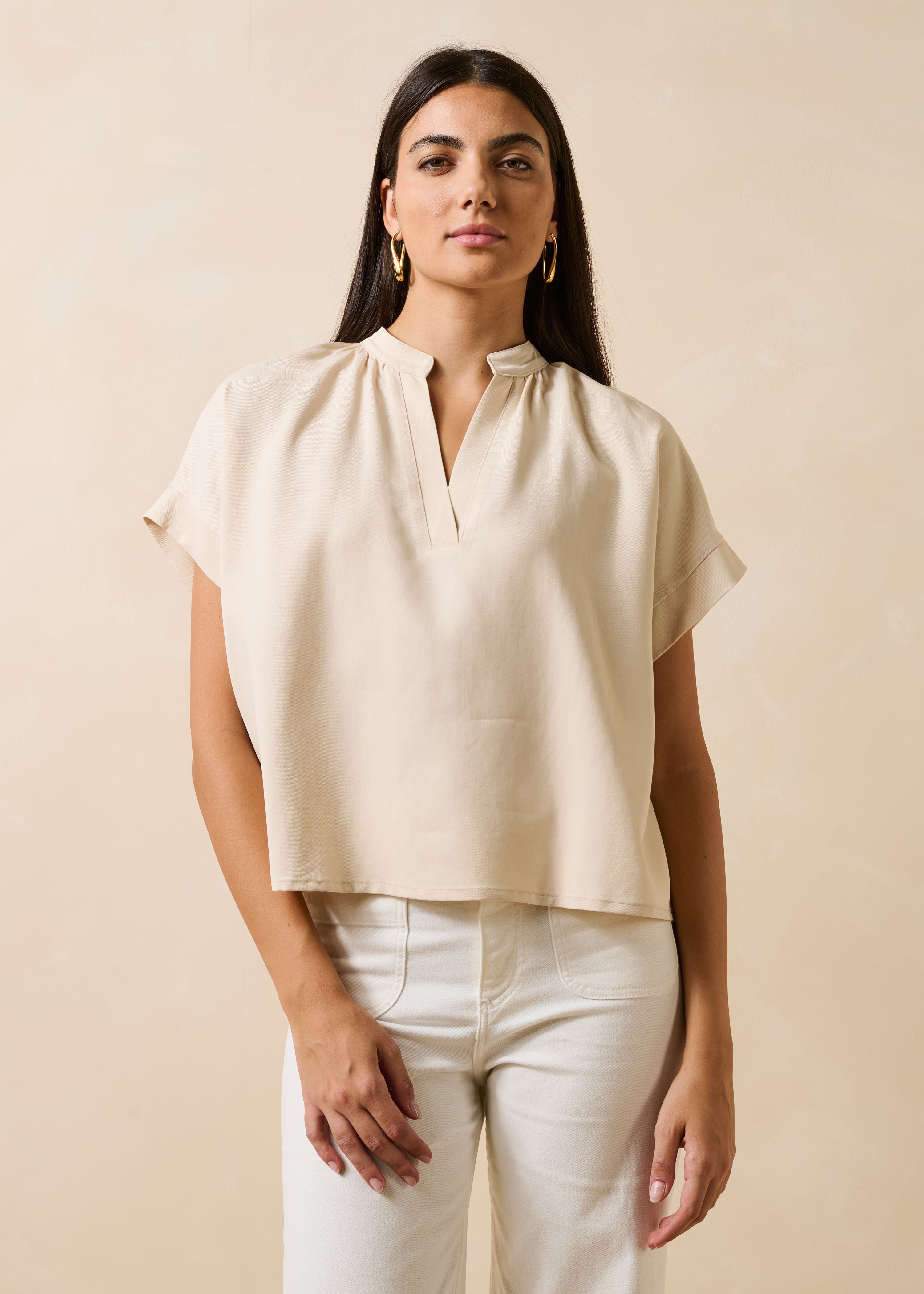 Top manches courtes encolure tunisienne, LA FEE MARABOUTEE