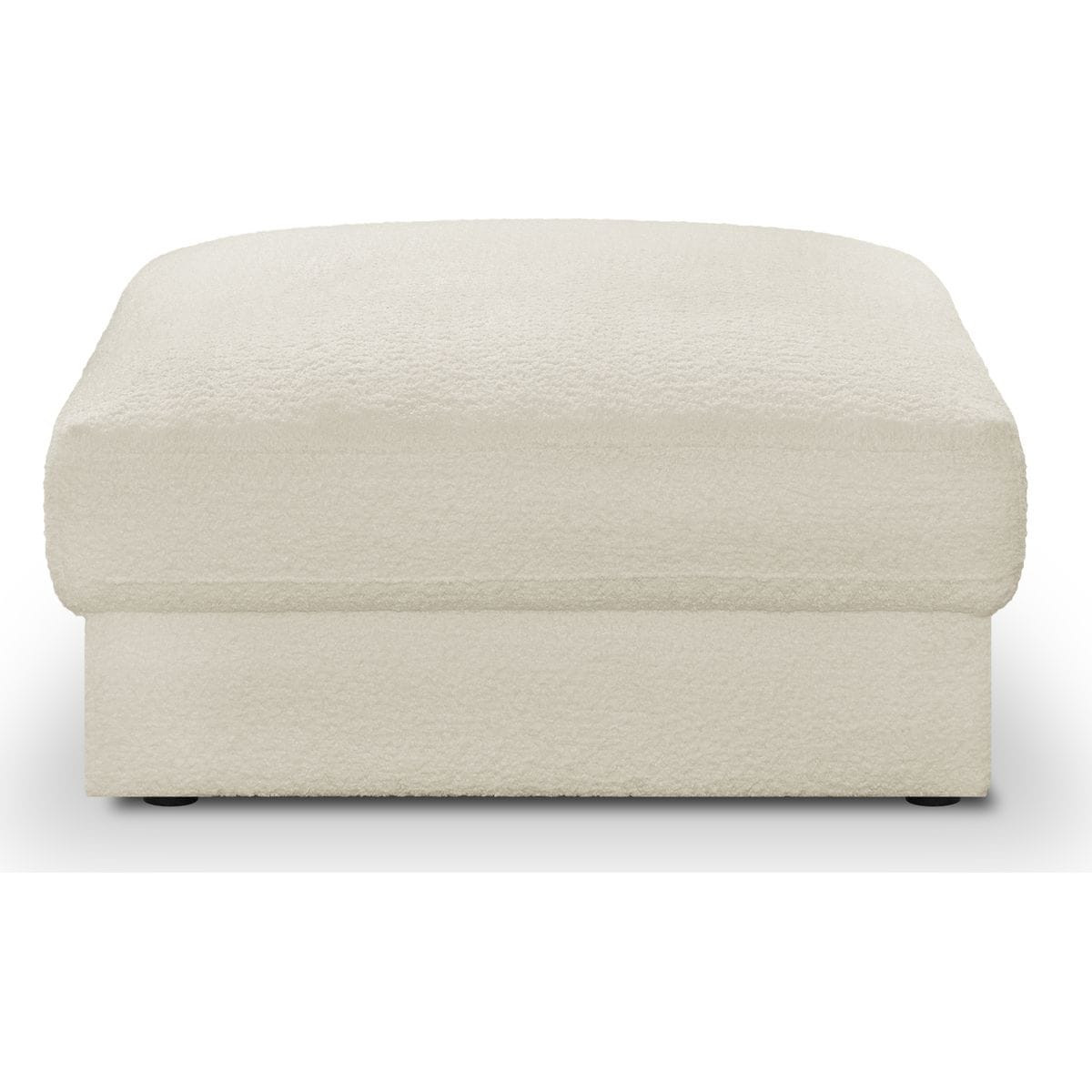 Pouf en tissu bouclette - ROBIN, HOMIFAB
