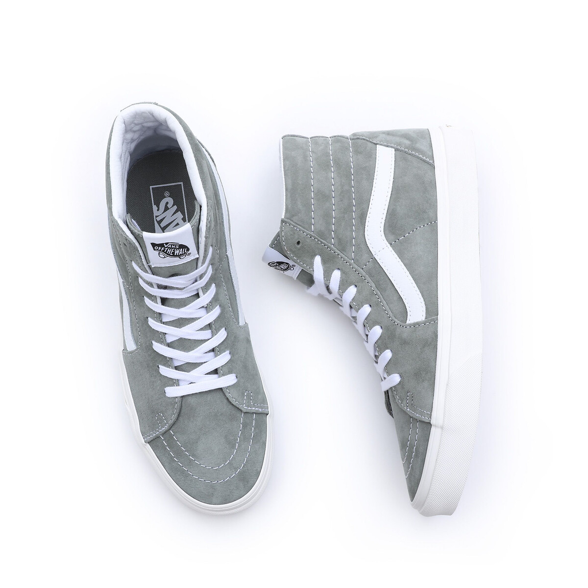 Sk8 hi high top trainers in suede green grey Vans La Redoute