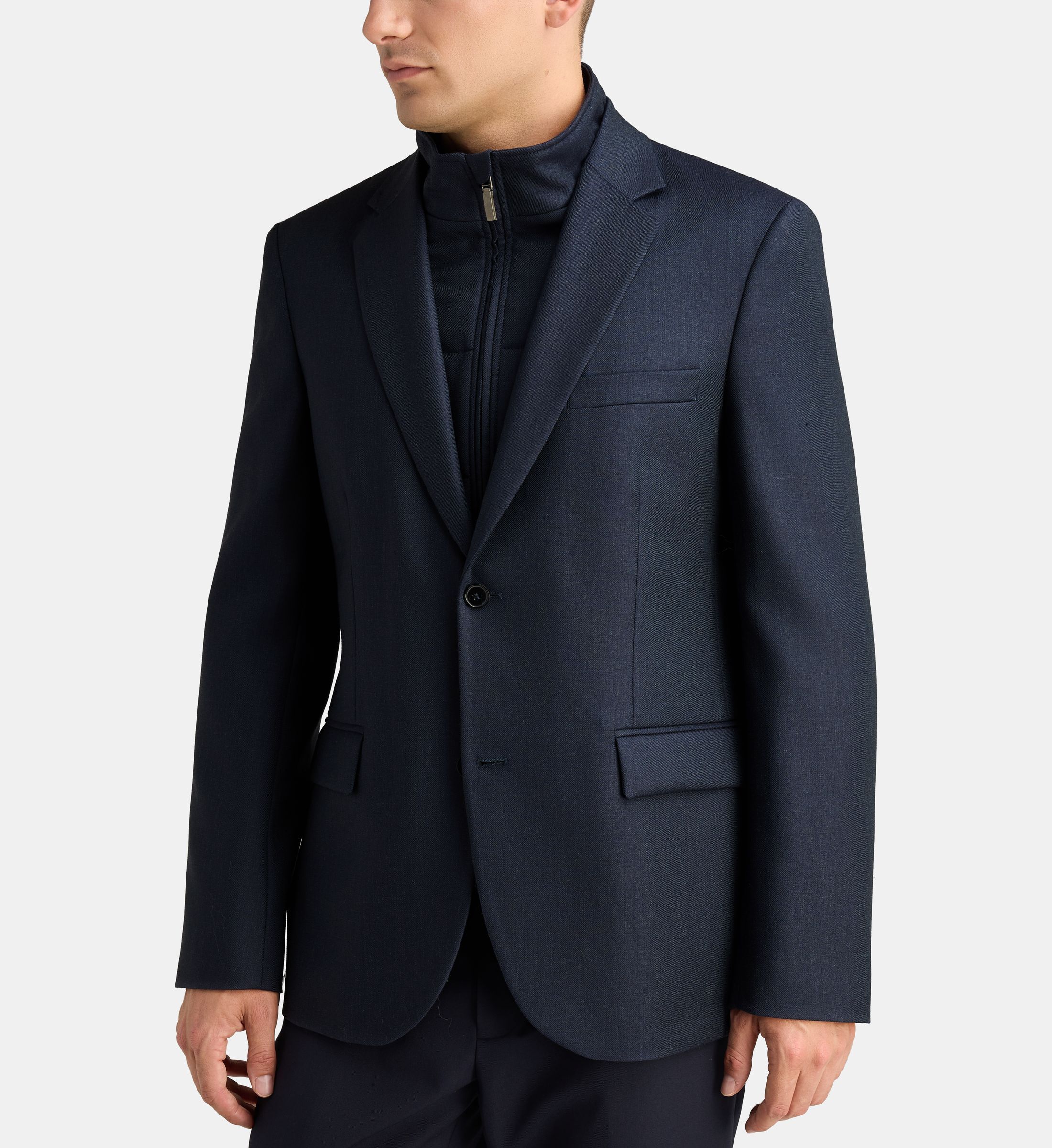 Veste de costume droite balneo parmenture laine, COMPTOIR GL