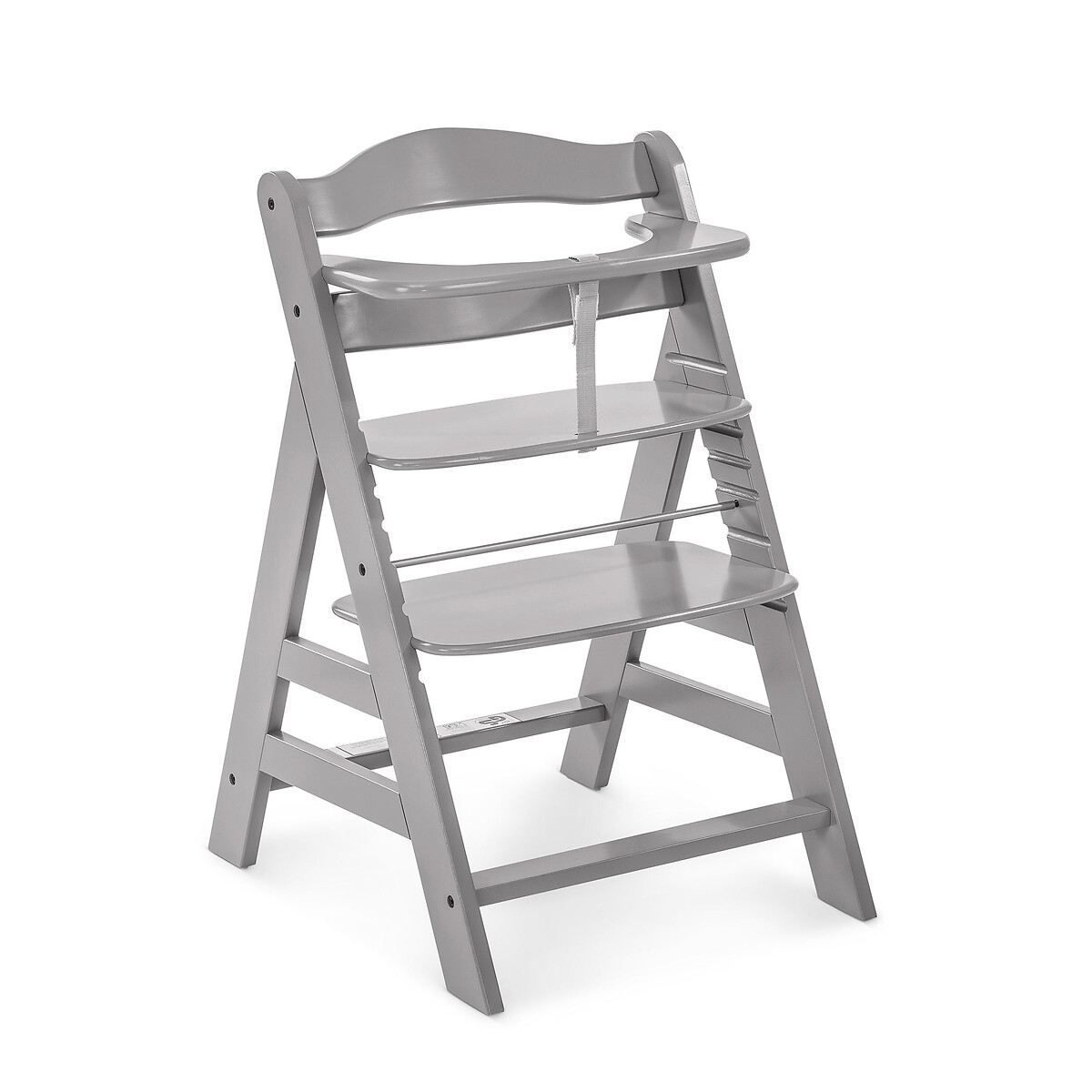 Alpha + Wooden Highchair - Grey, HAUCK