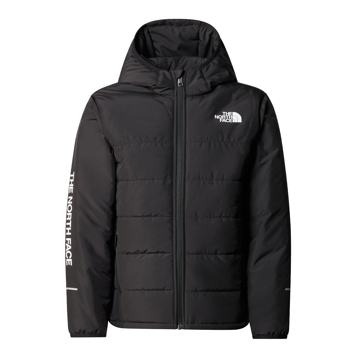 Image of Never Stop Hooded Jacket with Logo Print