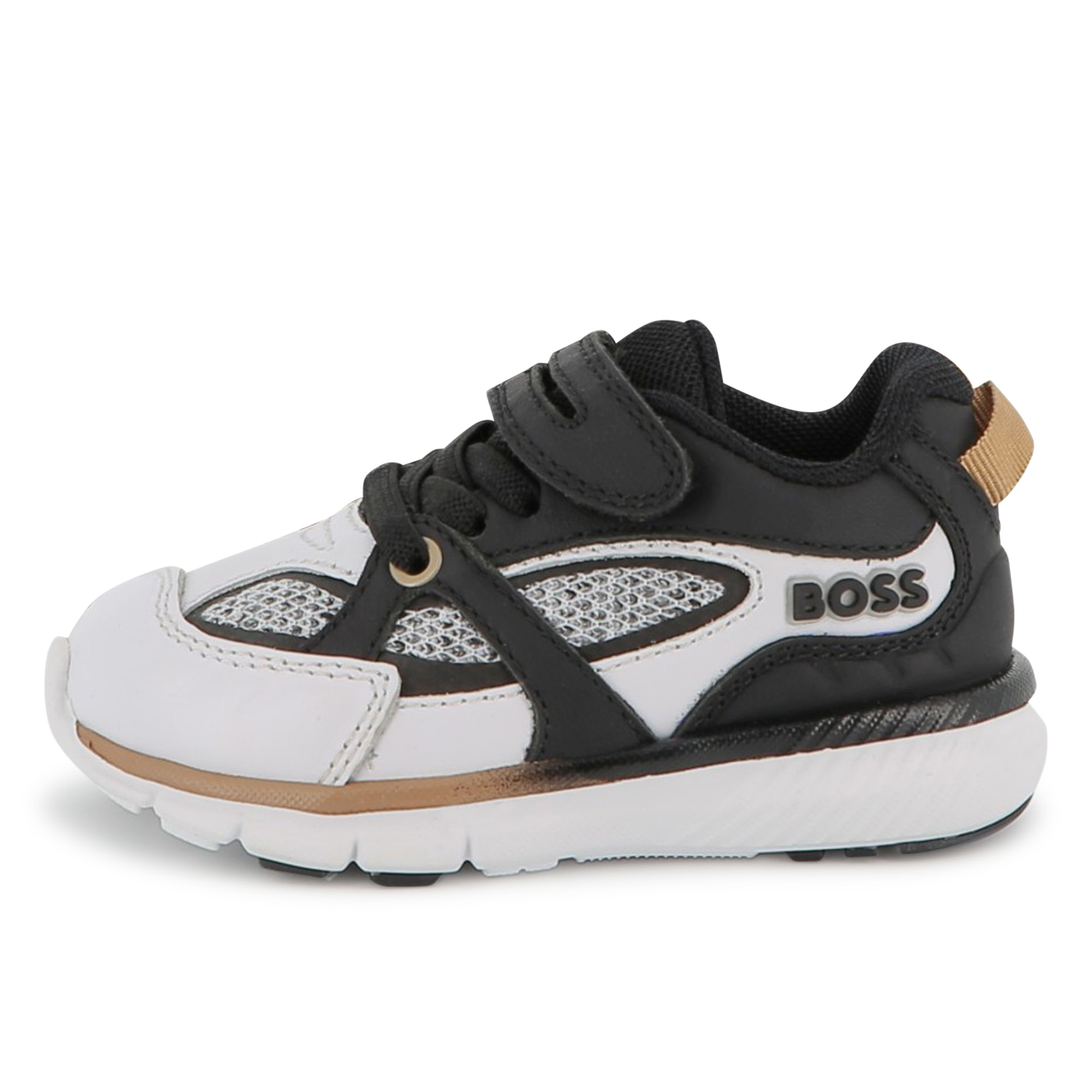 Sneakers con lacci elasticizzati, BOSS KIDSWEAR